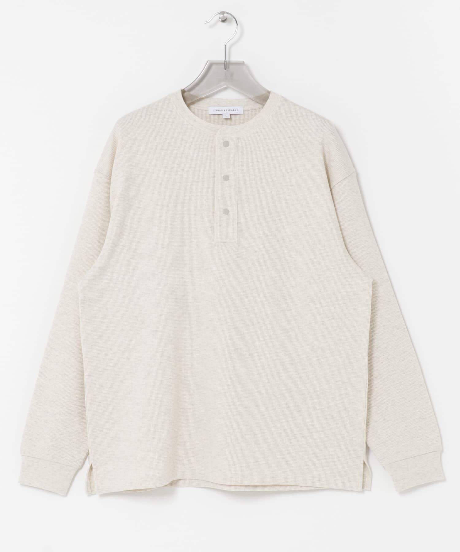 URBAN RESEARCH「『UR TECH』度詰めワッフルヘンリーロングスリーブ」|Tシャツ・カットソー|