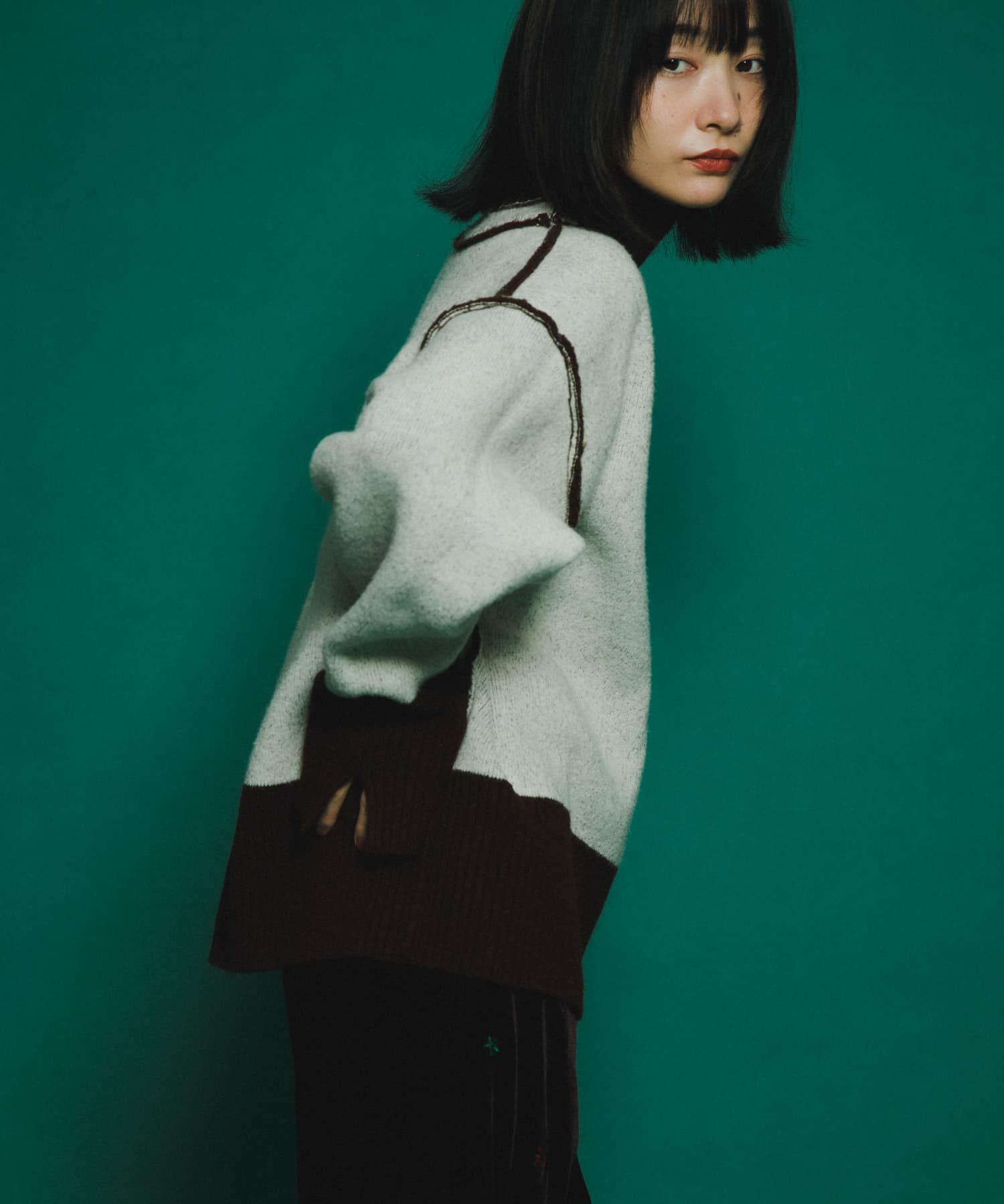  「リバーシブルタートルニット」|ニット・セーター|