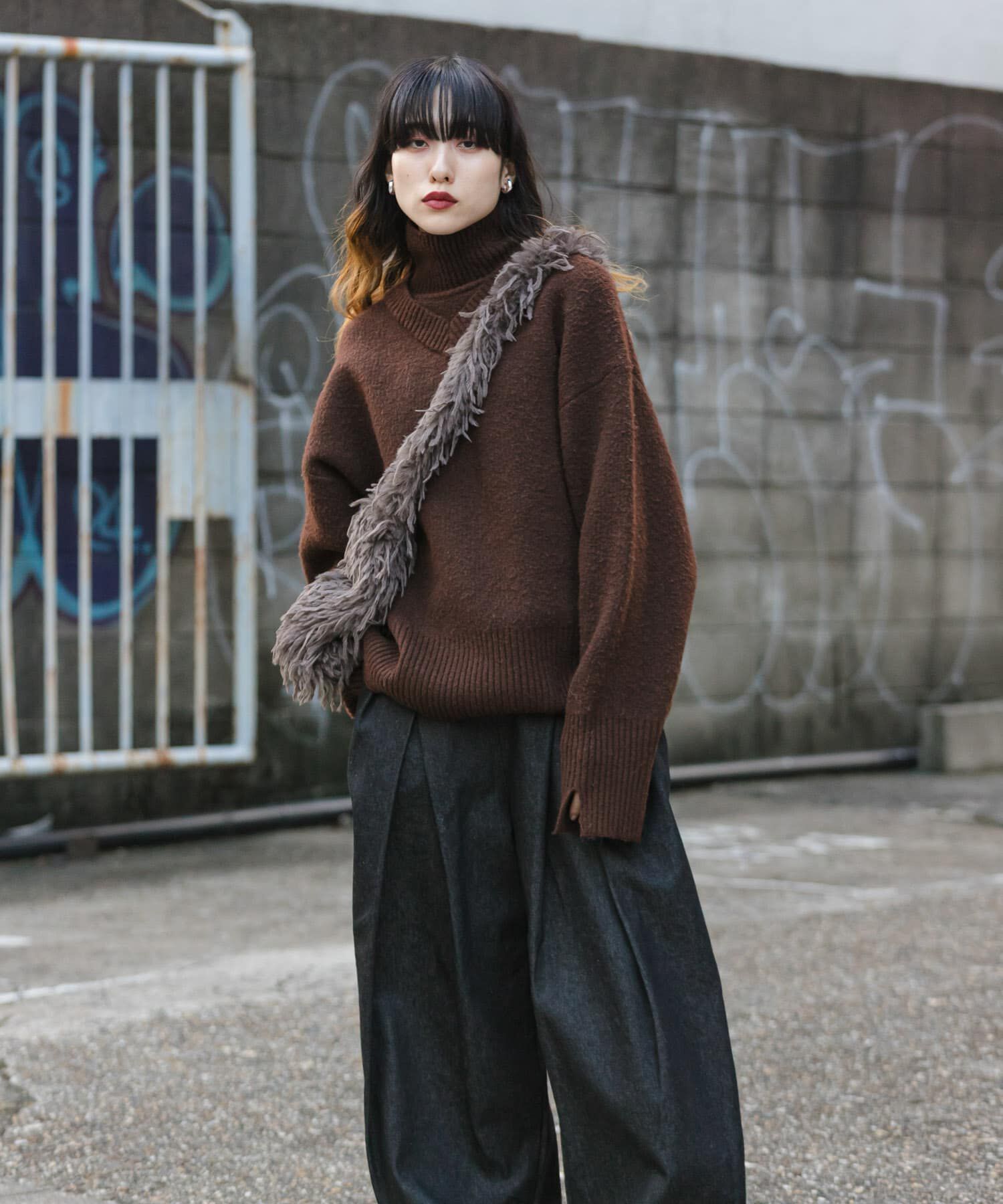  「リバーシブルタートルニット」|ニット・セーター|