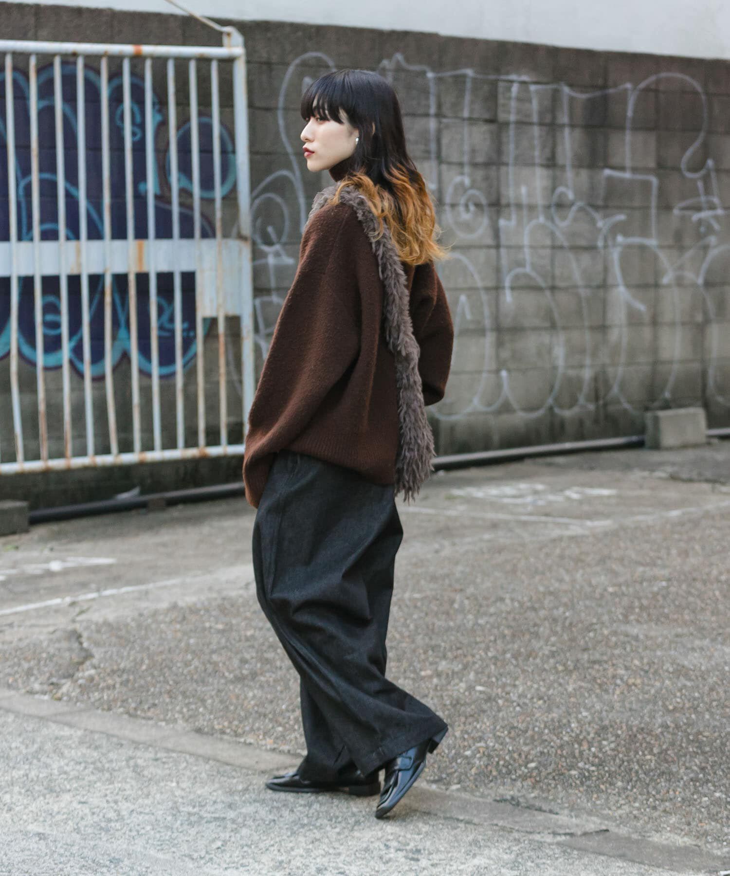  「リバーシブルタートルニット」|ニット・セーター|