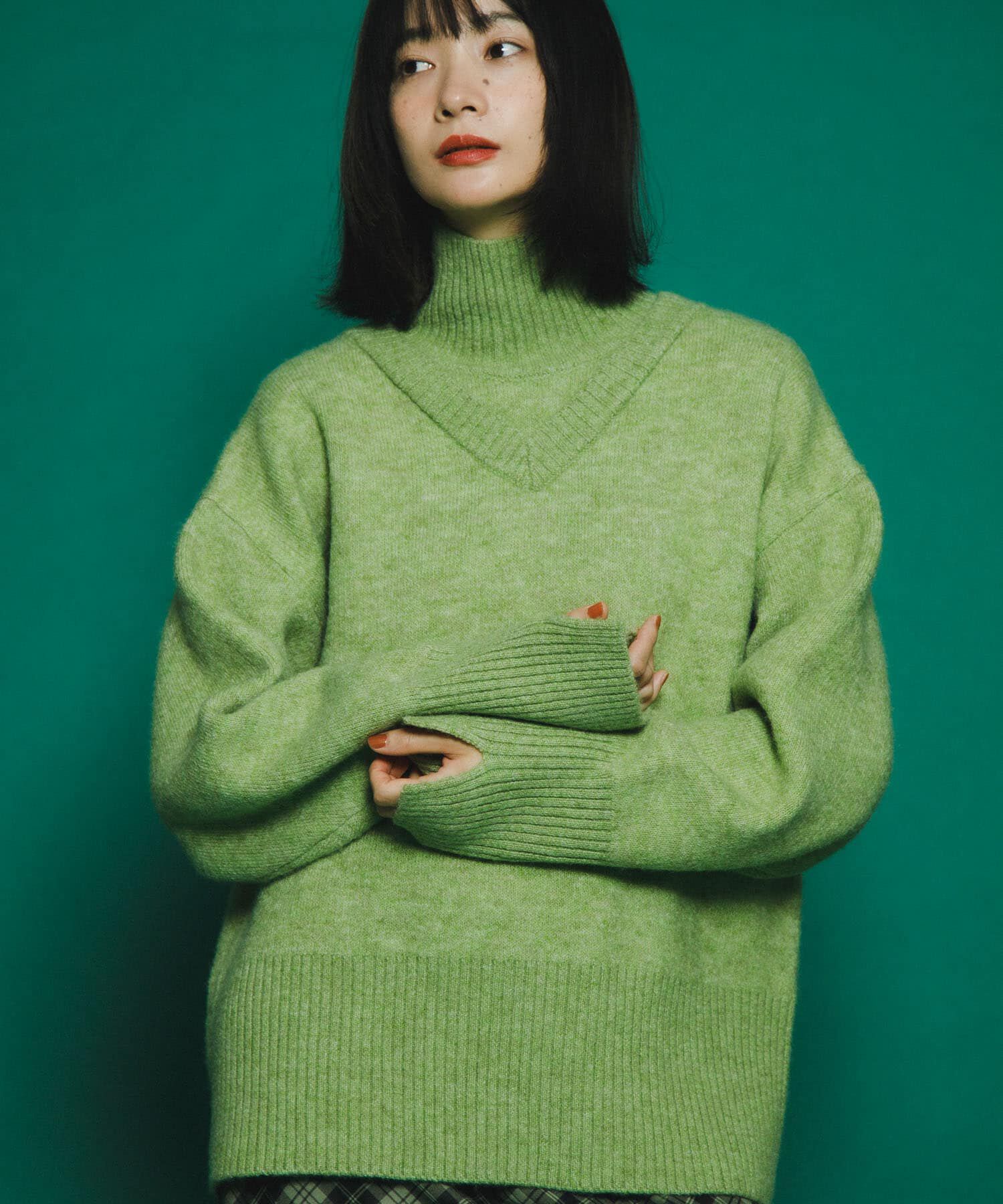  「リバーシブルタートルニット」|ニット・セーター|