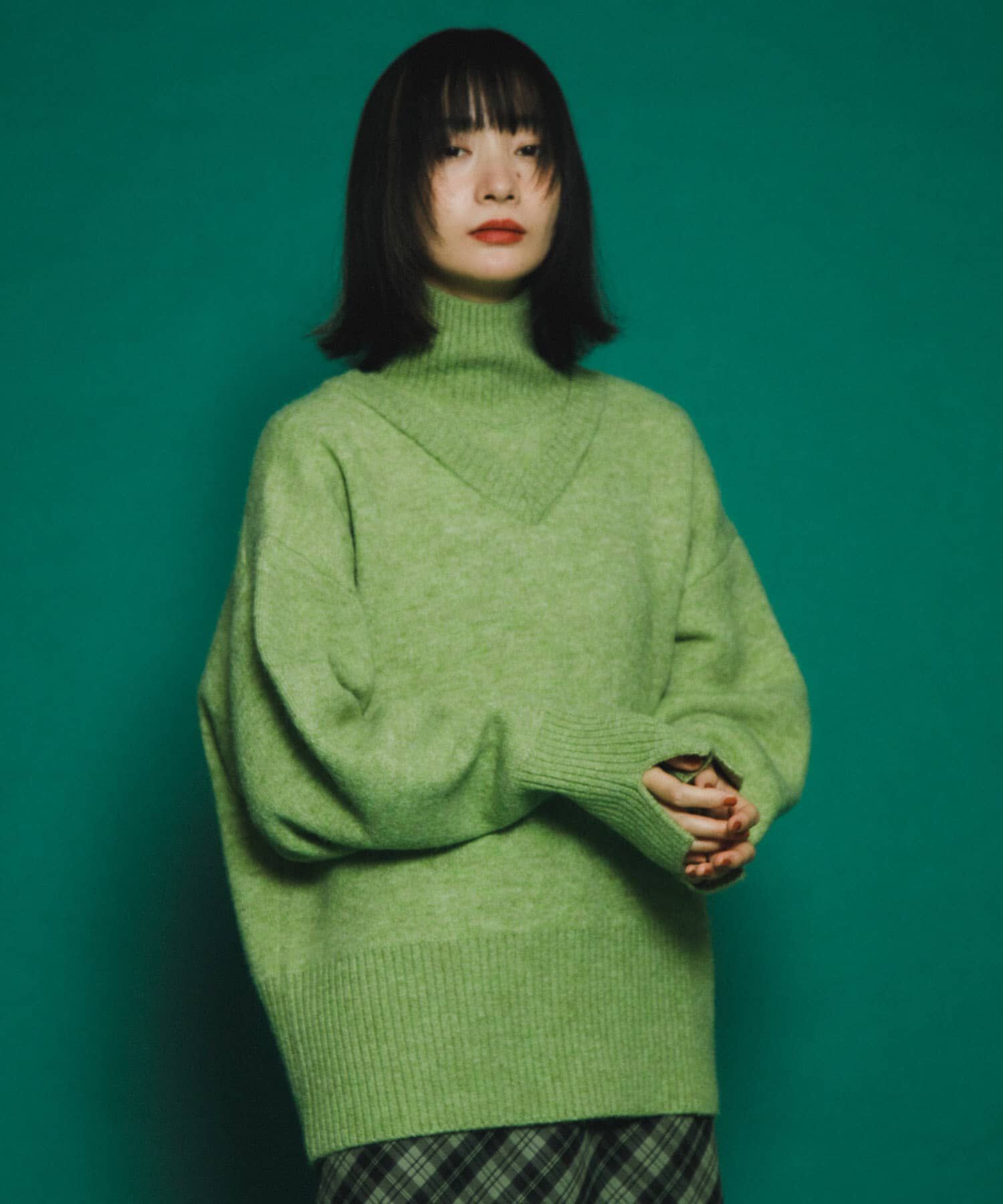  「リバーシブルタートルニット」|ニット・セーター|