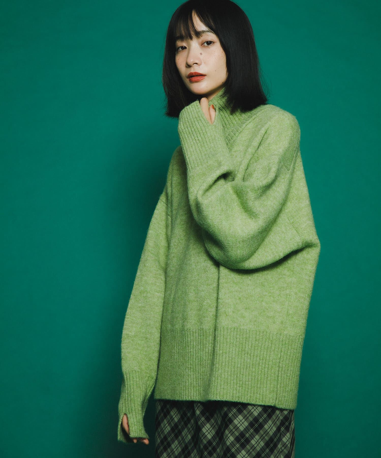  「リバーシブルタートルニット」|ニット・セーター|