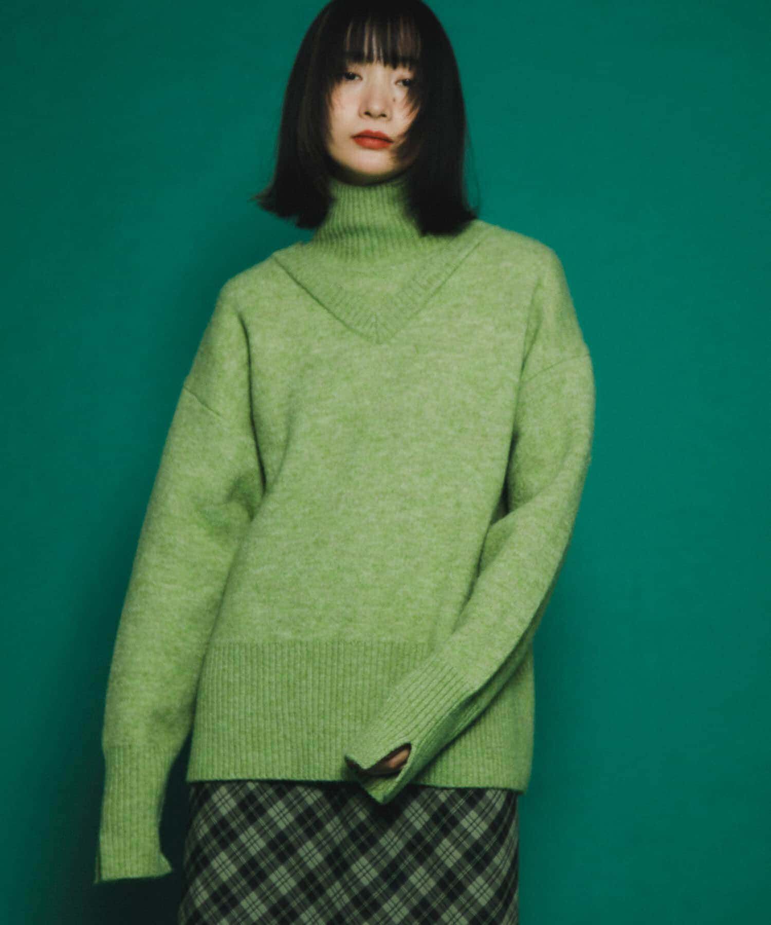  「リバーシブルタートルニット」|ニット・セーター|