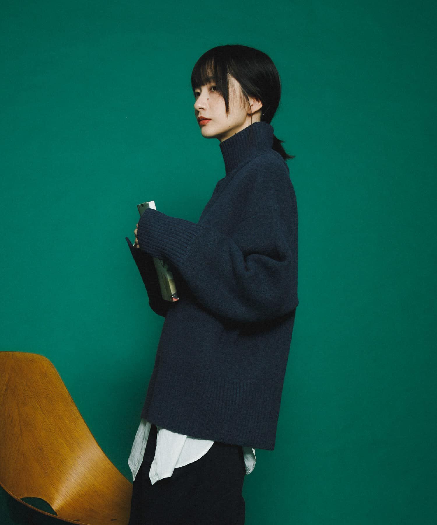  「リバーシブルタートルニット」|ニット・セーター|