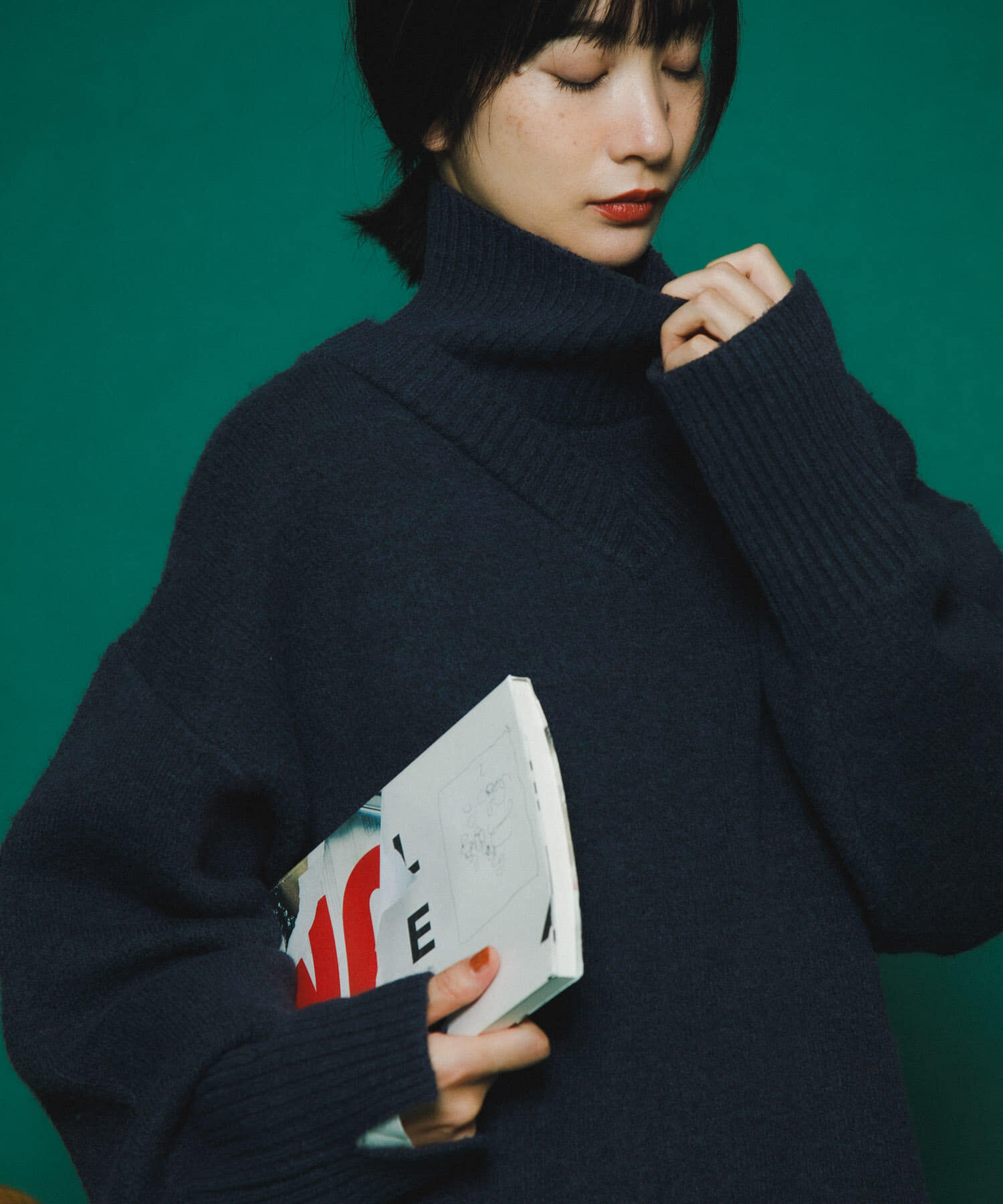  「リバーシブルタートルニット」|ニット・セーター|