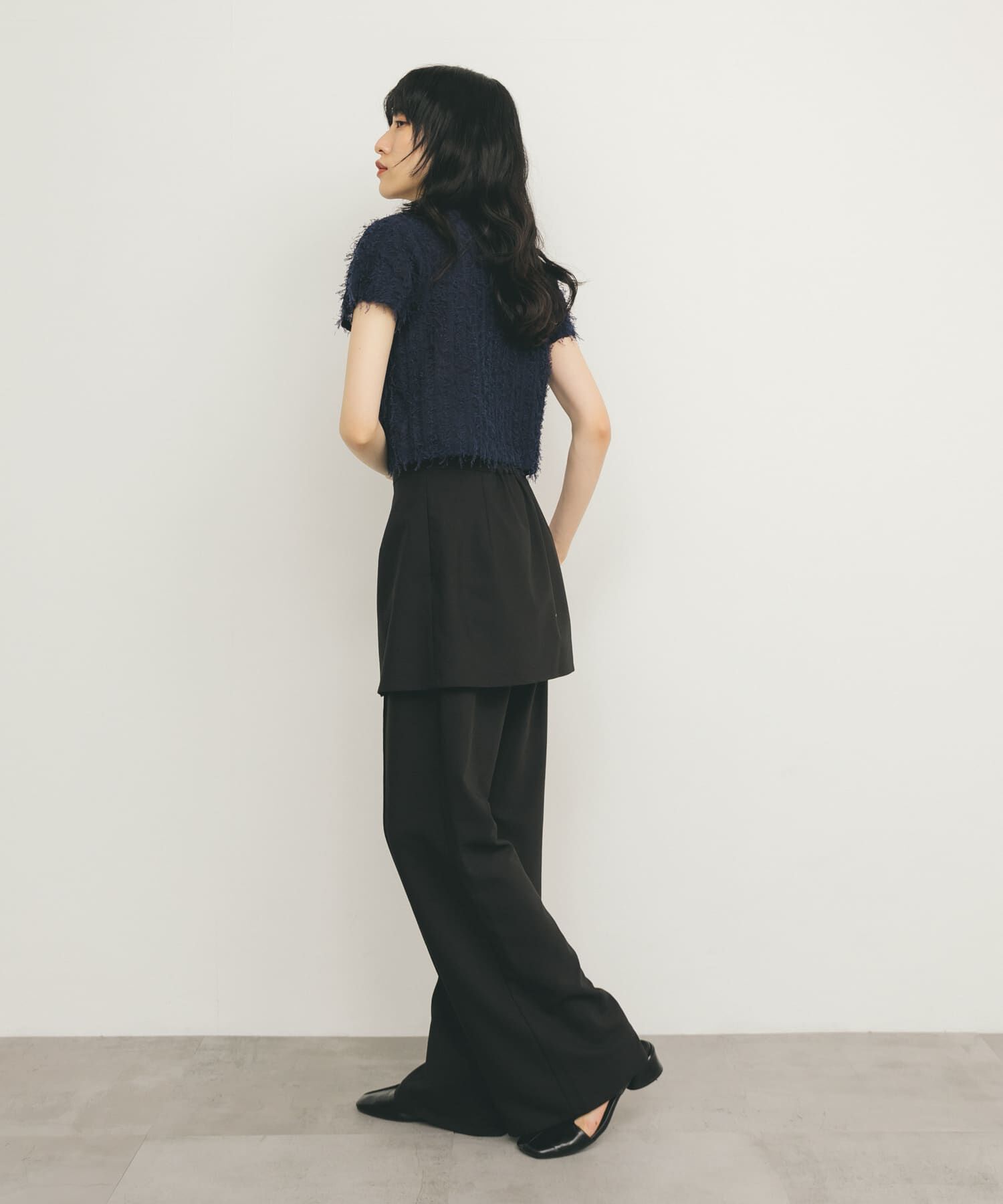  「ミニフリンジニットTEE」|ニット・セーター|