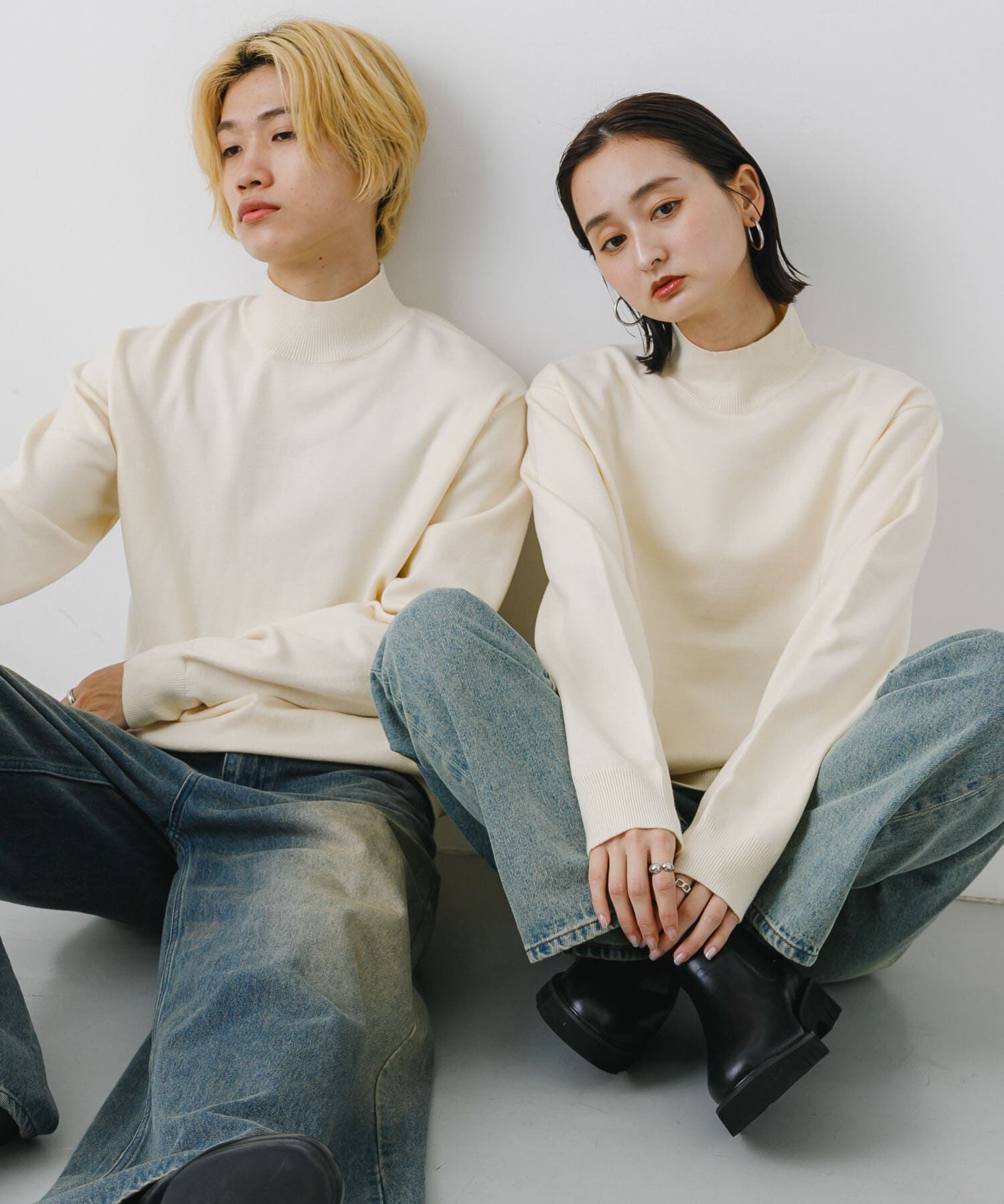 SENSE OF PLACE by URBAN RESEARCH「ストレッチモックネックニット」|ニット・セーター|