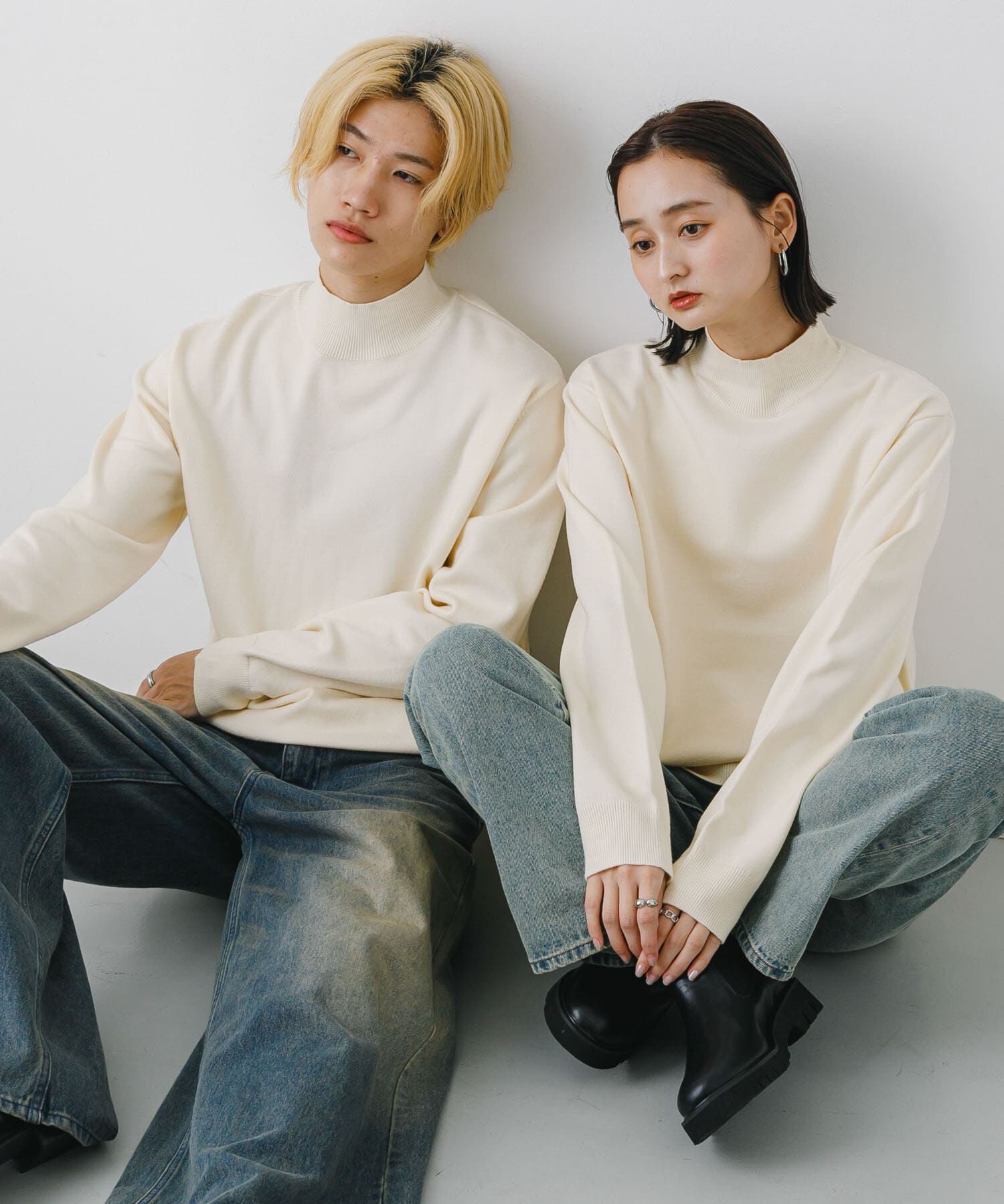 SENSE OF PLACE by URBAN RESEARCH「ストレッチモックネックニット」|ニット・セーター|