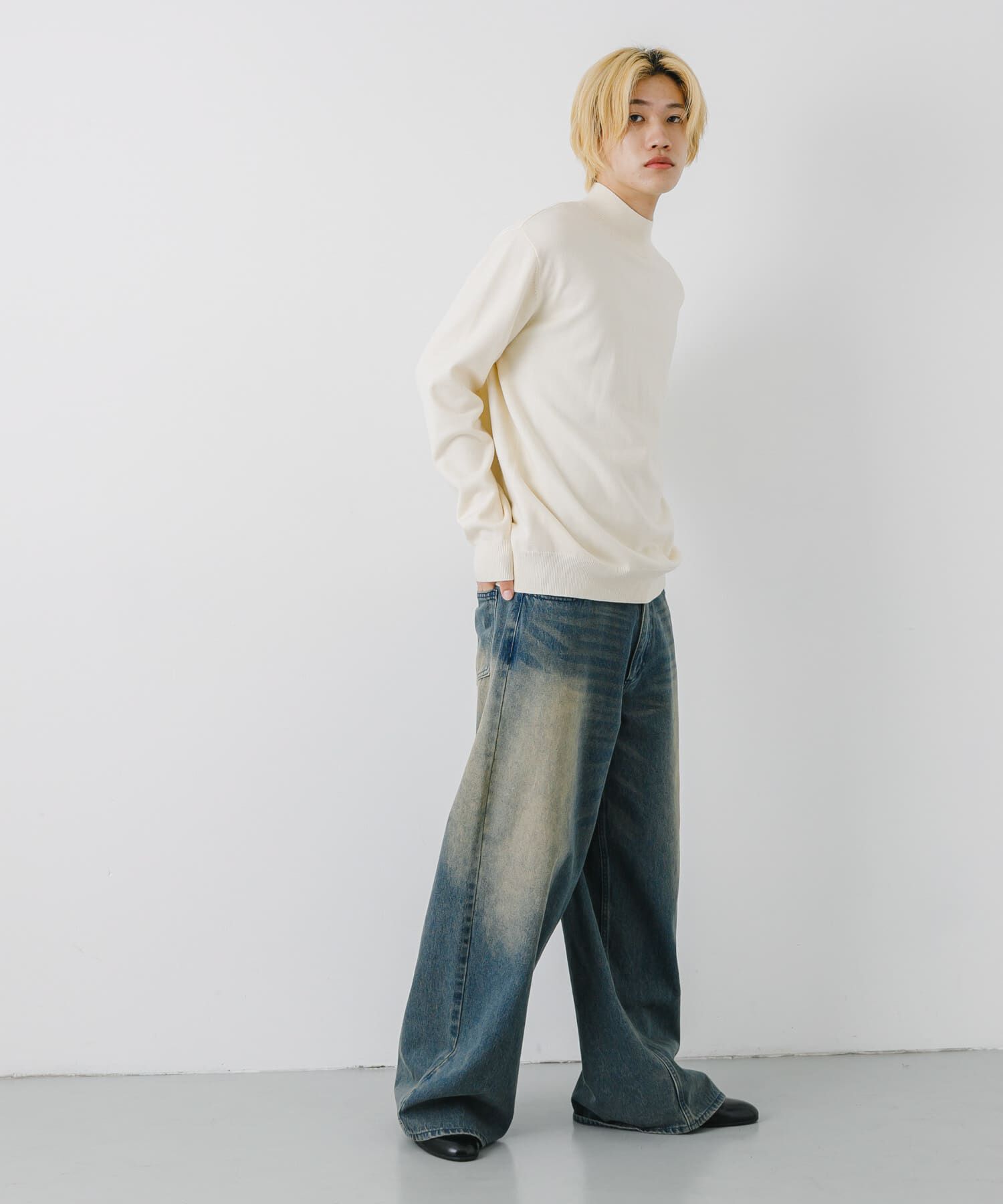 SENSE OF PLACE by URBAN RESEARCH「ストレッチモックネックニット」|ニット・セーター|