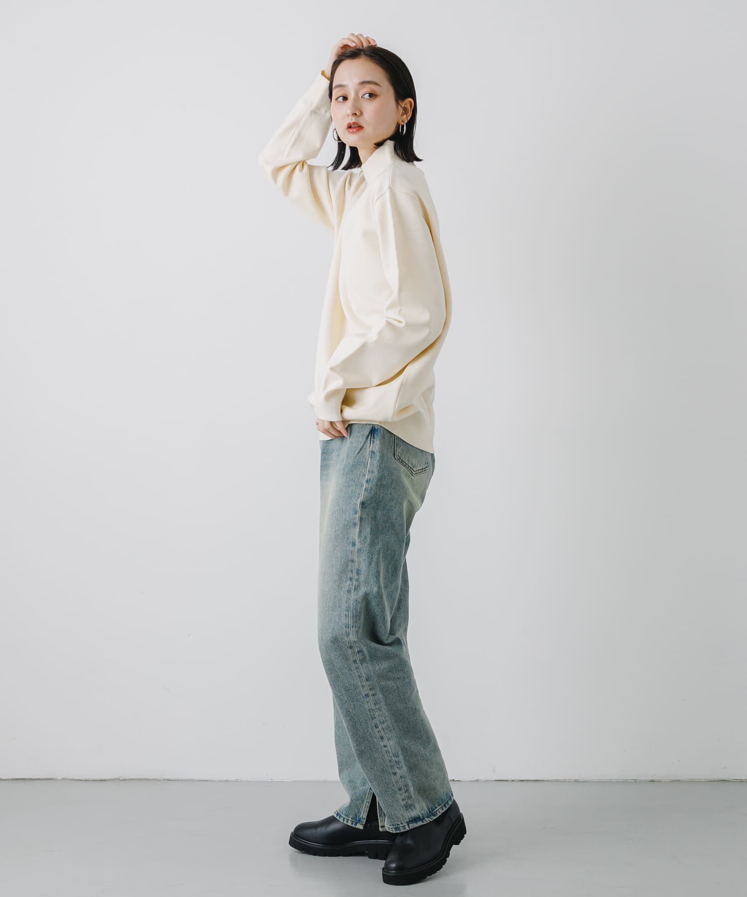 SENSE OF PLACE by URBAN RESEARCH「ストレッチモックネックニット」|ニット・セーター|