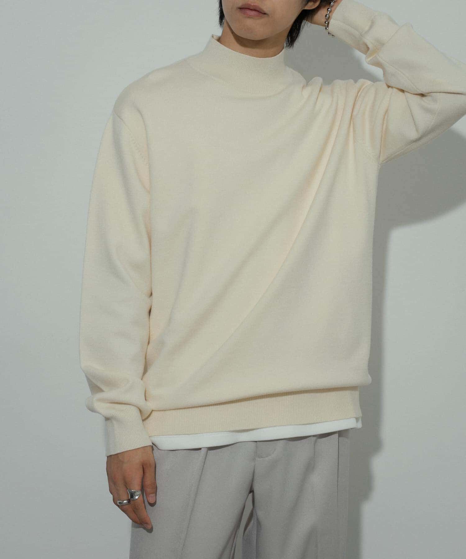 SENSE OF PLACE by URBAN RESEARCH「ストレッチモックネックニット」|ニット・セーター|