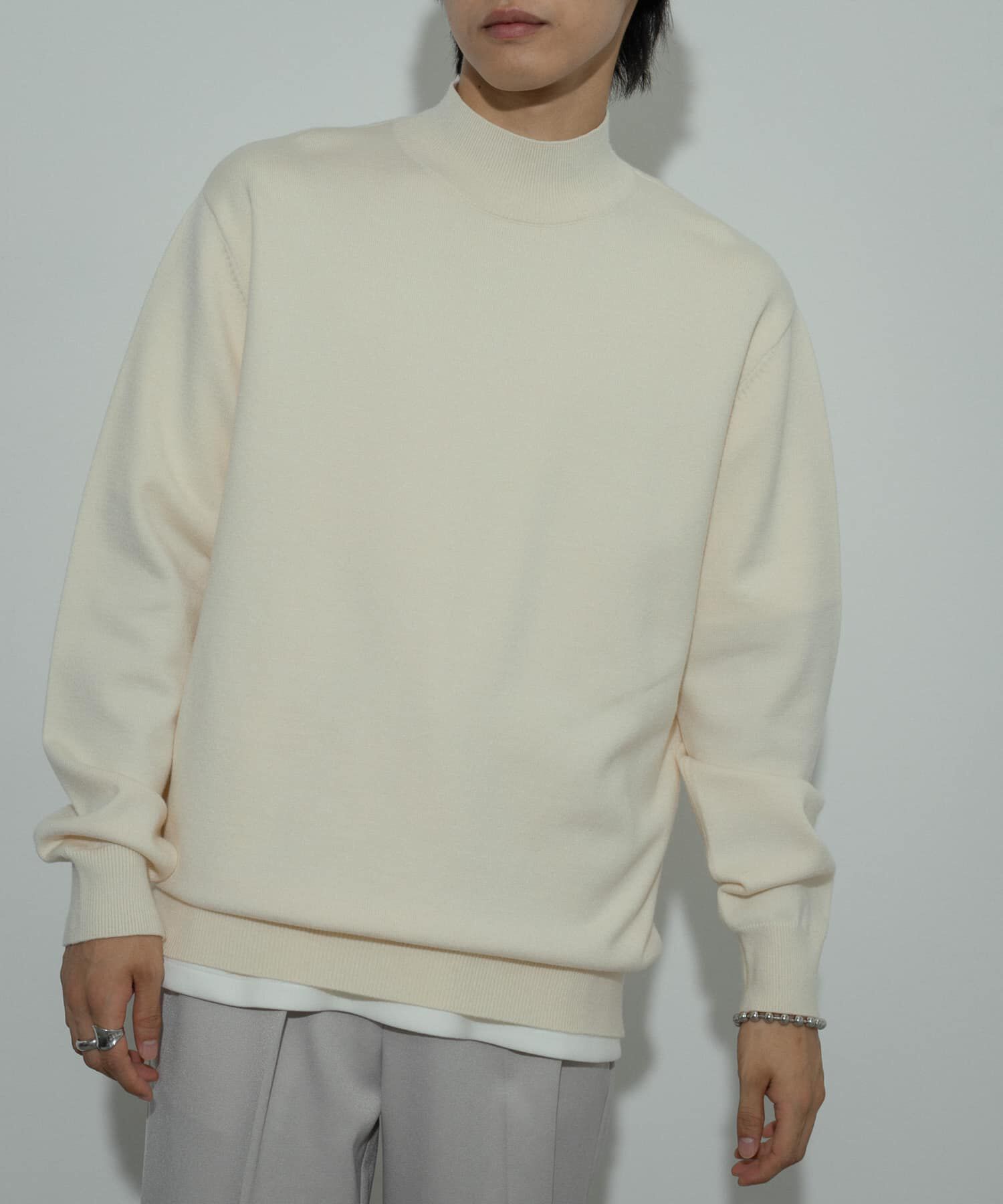 SENSE OF PLACE by URBAN RESEARCH「ストレッチモックネックニット」|ニット・セーター|