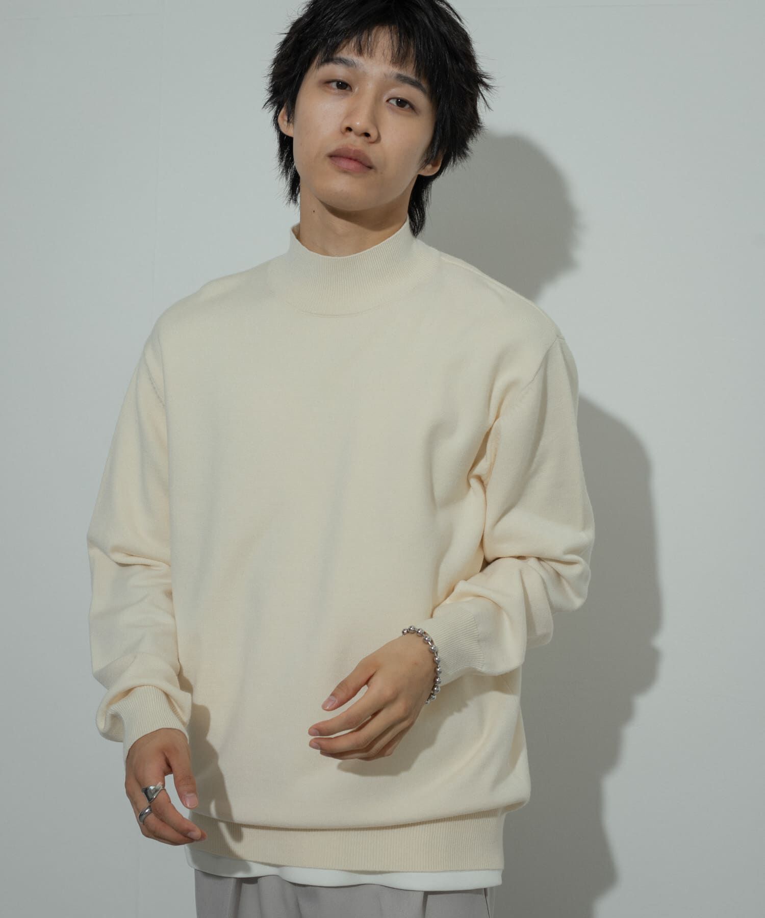 SENSE OF PLACE by URBAN RESEARCH「ストレッチモックネックニット」|ニット・セーター|