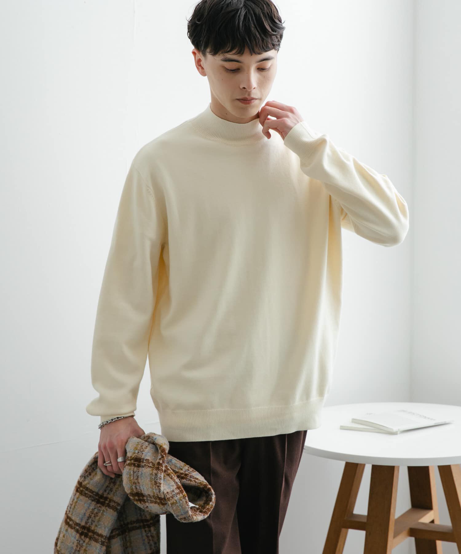 SENSE OF PLACE by URBAN RESEARCH「ストレッチモックネックニット」|ニット・セーター|