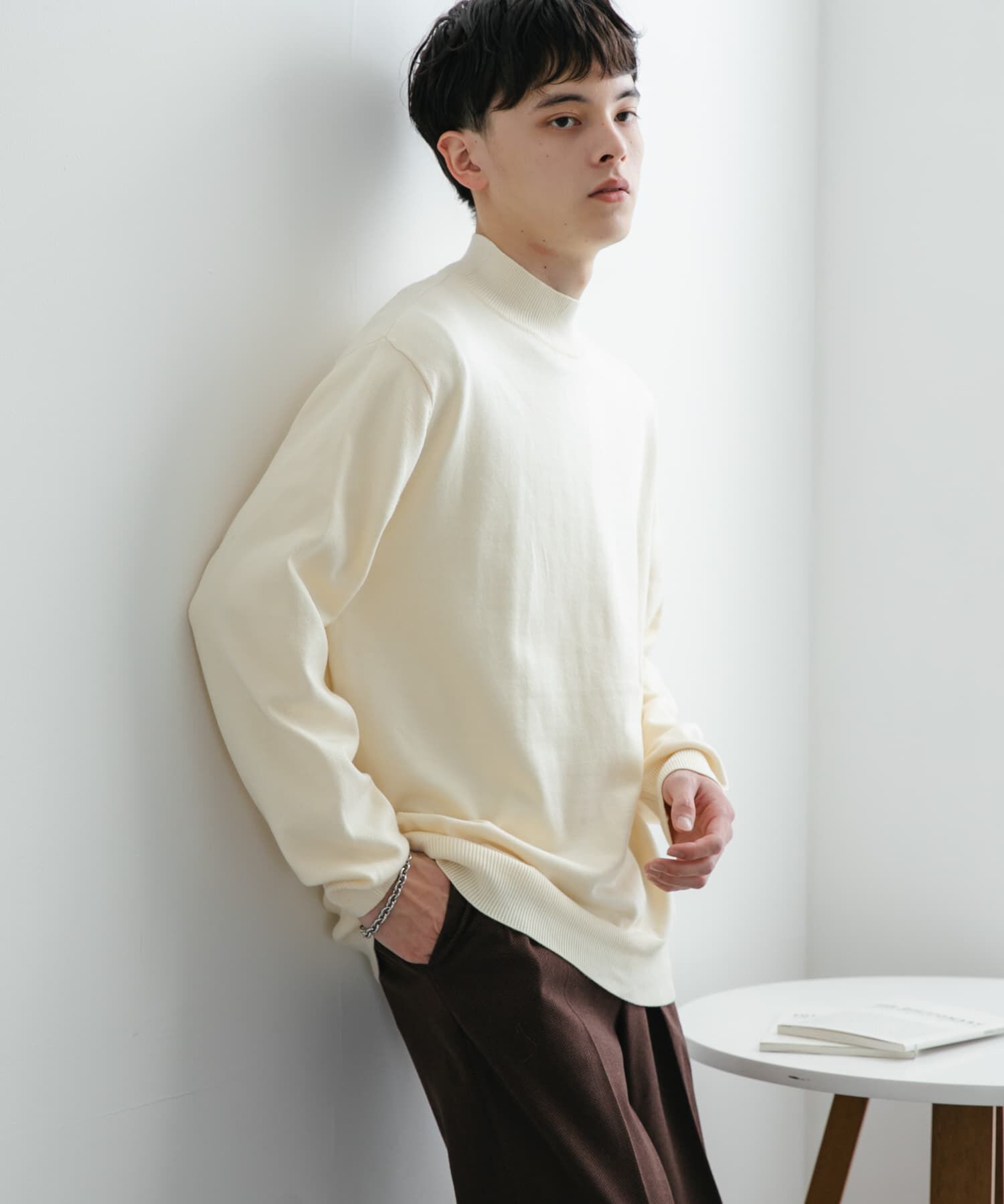 SENSE OF PLACE by URBAN RESEARCH「ストレッチモックネックニット」|ニット・セーター|