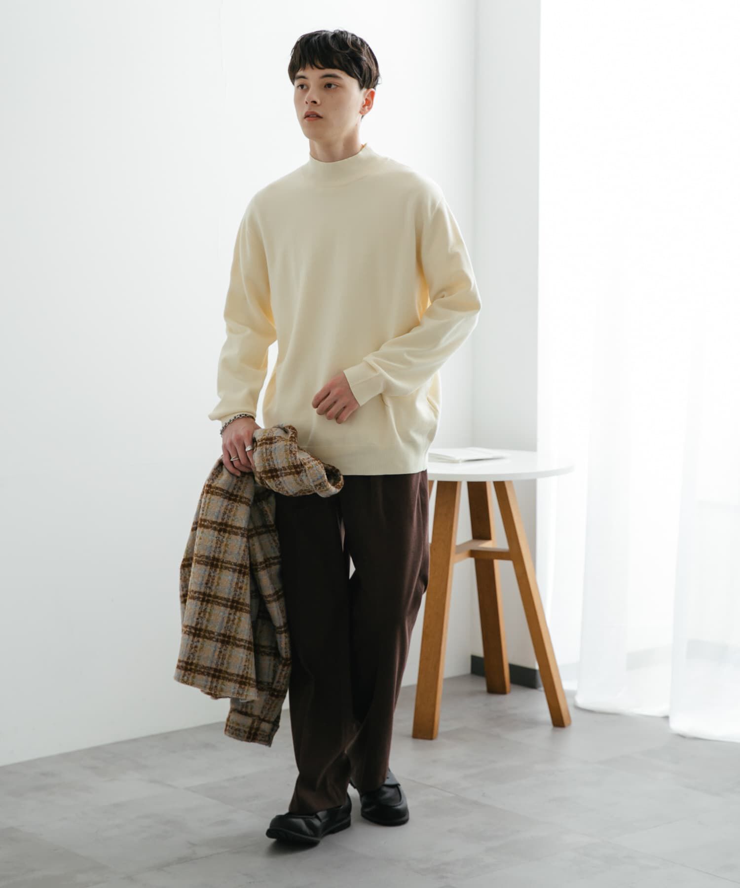 SENSE OF PLACE by URBAN RESEARCH「ストレッチモックネックニット」|ニット・セーター|