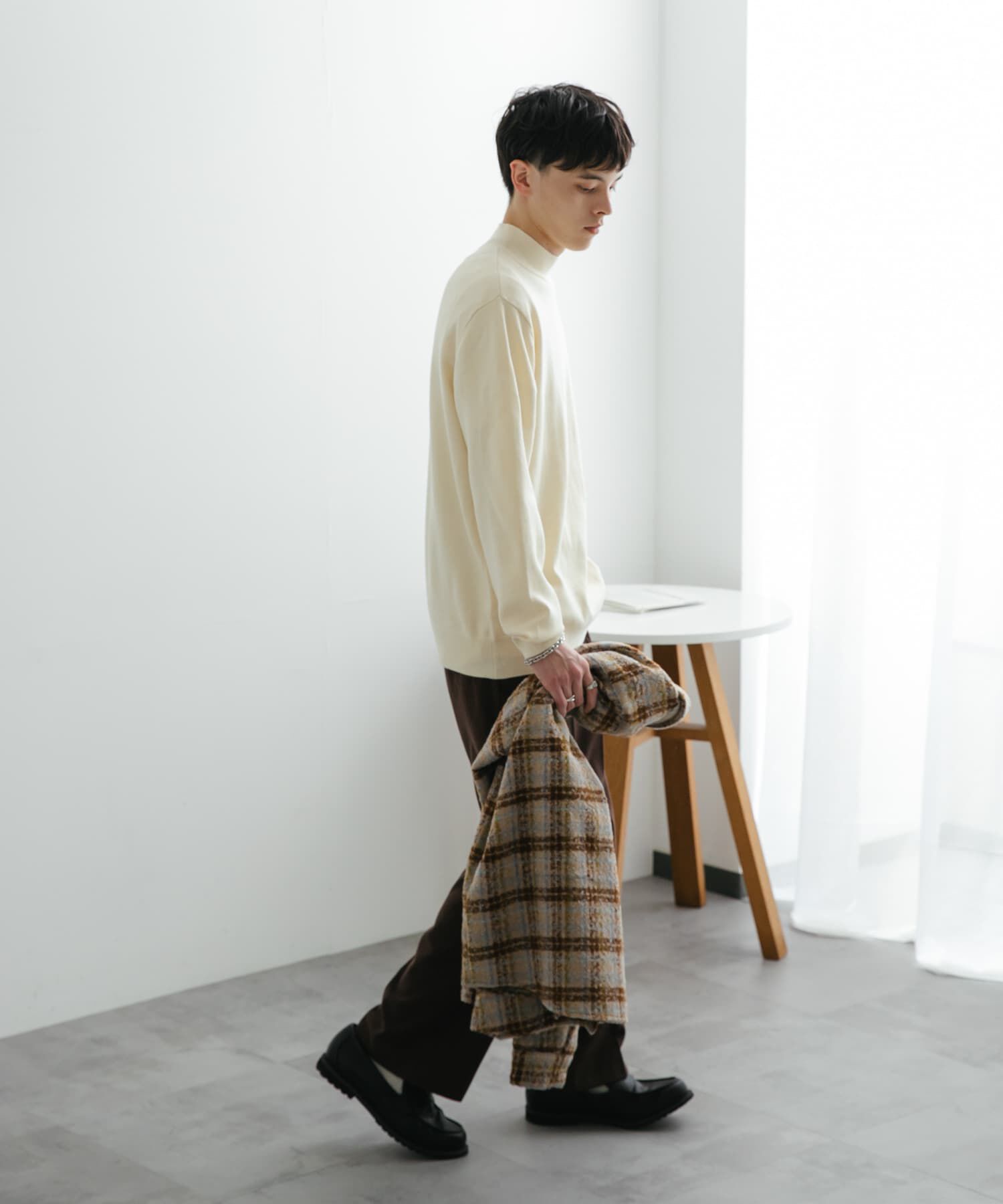 SENSE OF PLACE by URBAN RESEARCH「ストレッチモックネックニット」|ニット・セーター|