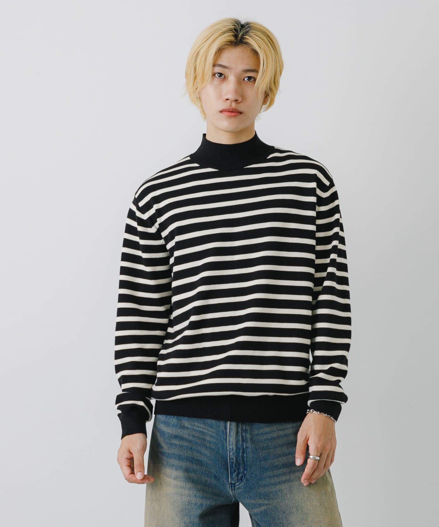 SENSE OF PLACE by URBAN RESEARCH「ストレッチモックネックニット」|ニット・セーター|