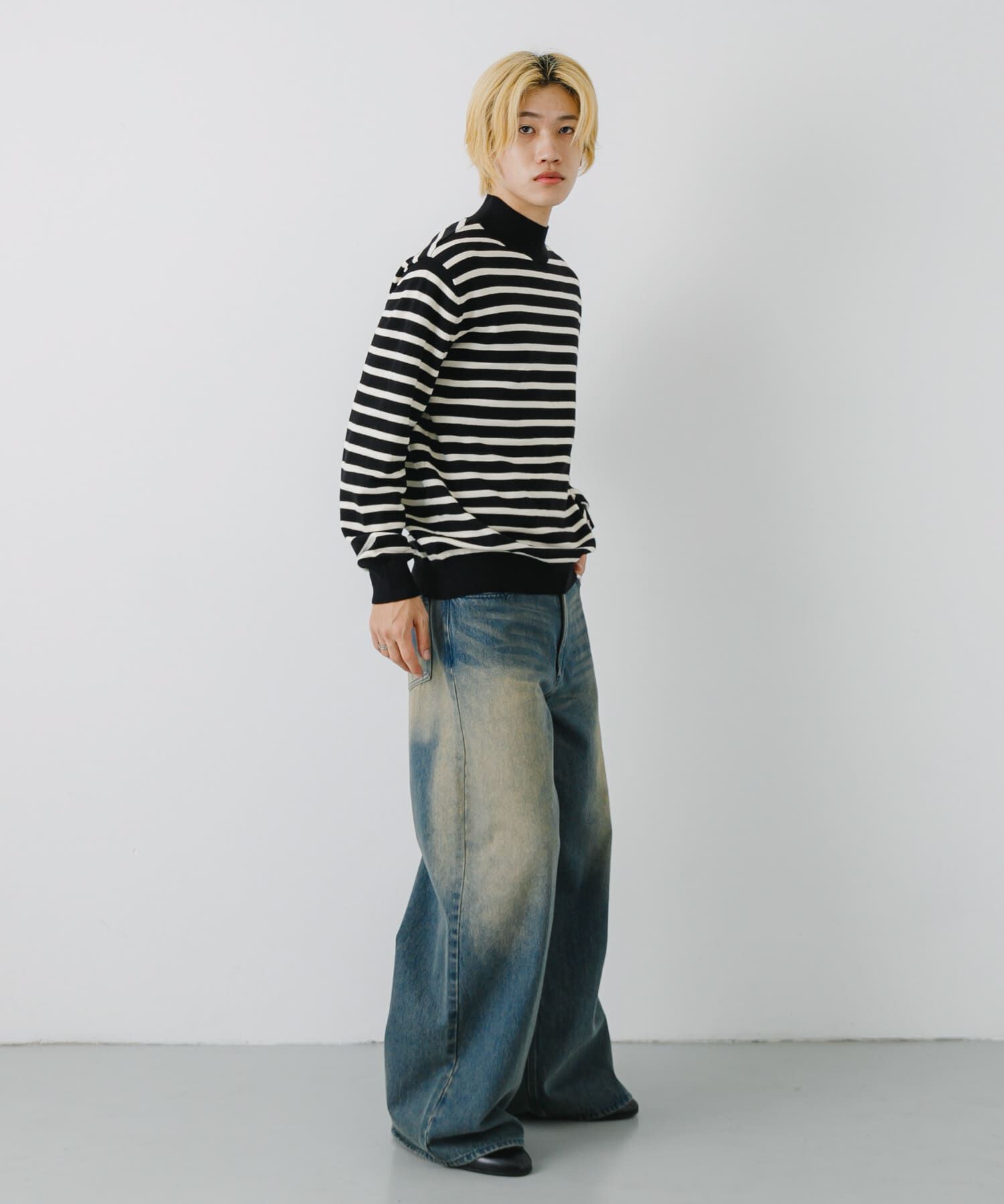 SENSE OF PLACE by URBAN RESEARCH「ストレッチモックネックニット」|ニット・セーター|