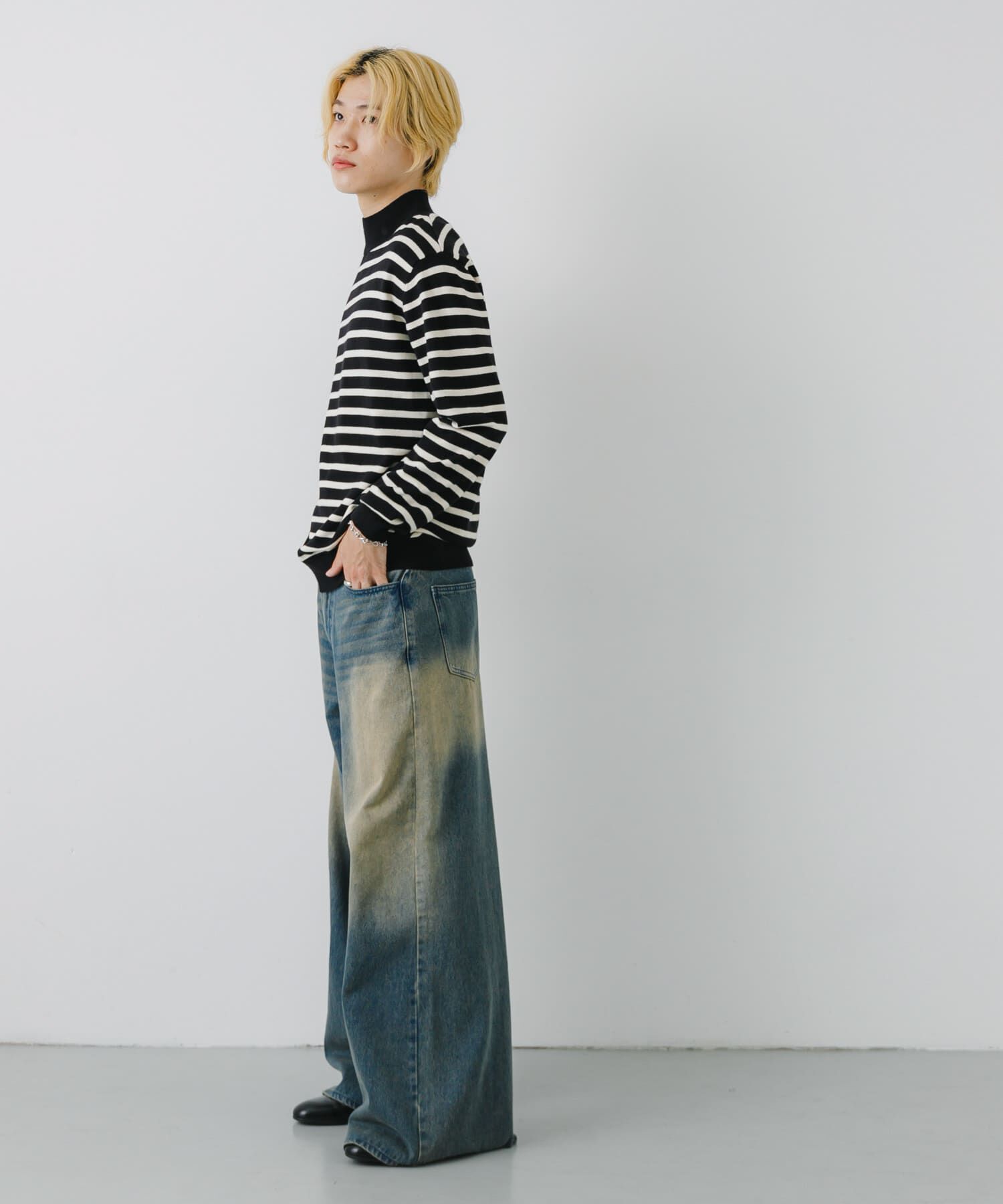 SENSE OF PLACE by URBAN RESEARCH「ストレッチモックネックニット」|ニット・セーター|