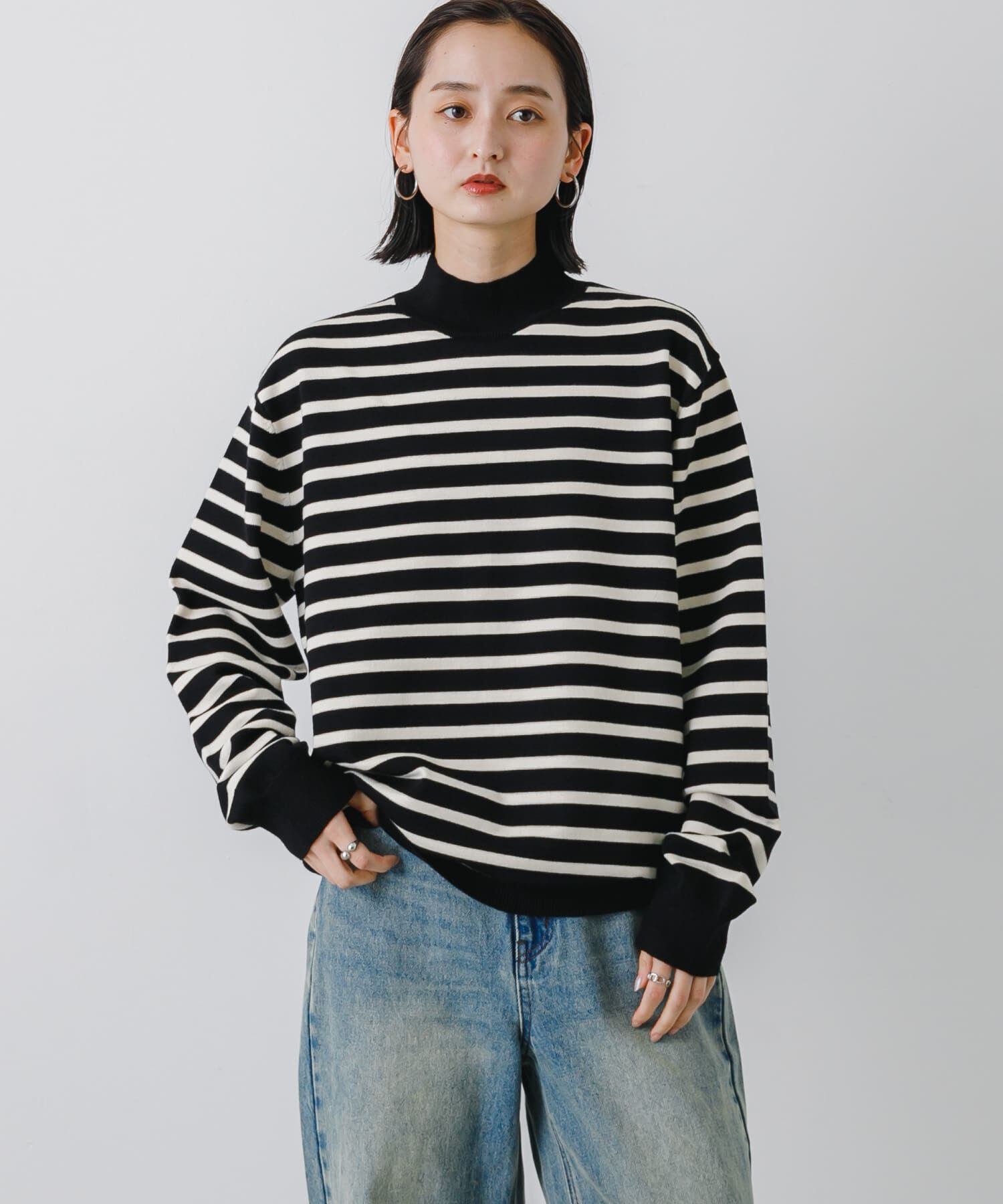 SENSE OF PLACE by URBAN RESEARCH「ストレッチモックネックニット」|ニット・セーター|