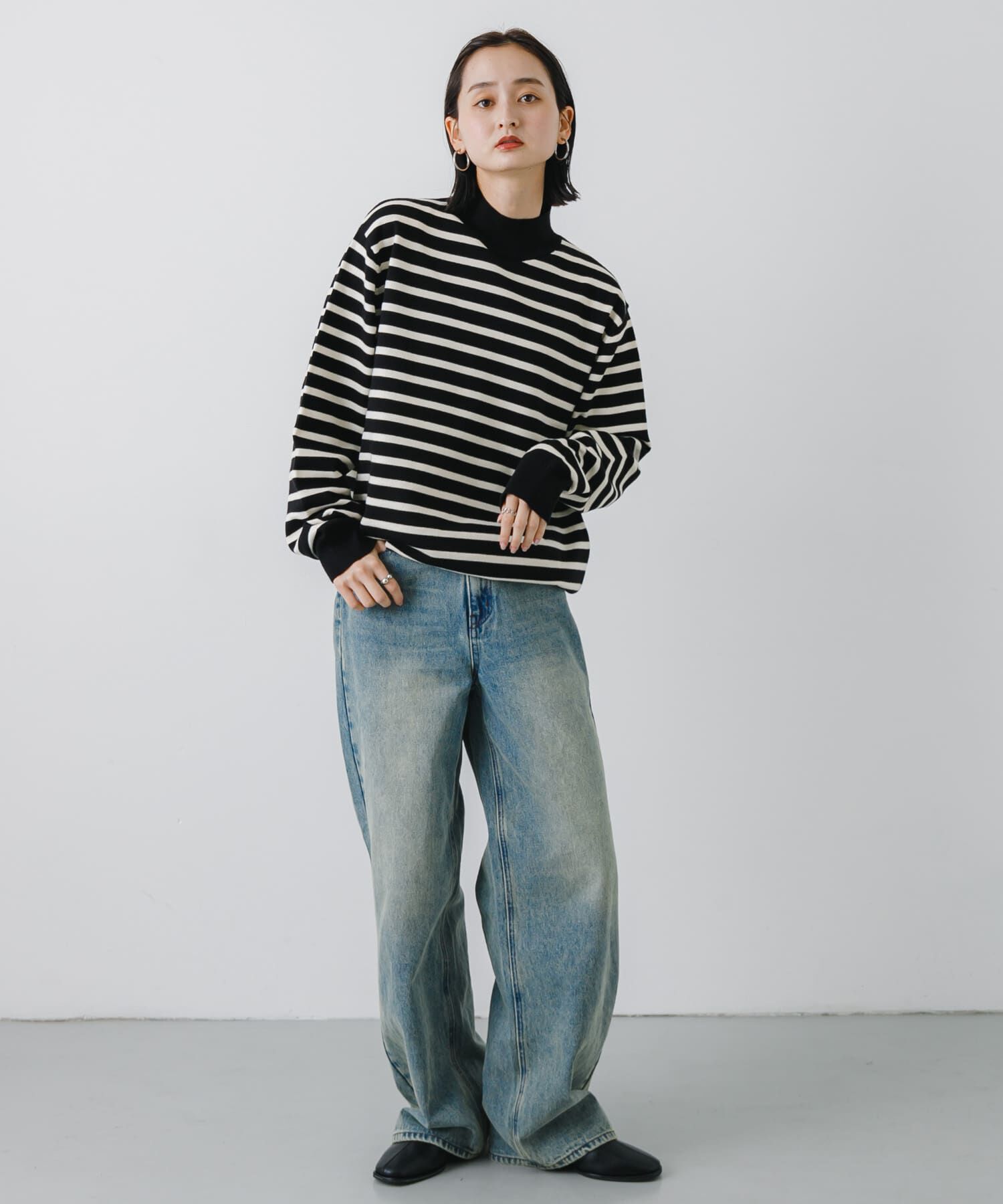 SENSE OF PLACE by URBAN RESEARCH「ストレッチモックネックニット」|ニット・セーター|