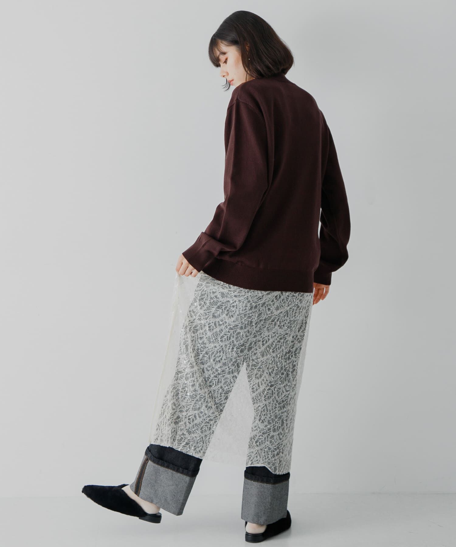 SENSE OF PLACE by URBAN RESEARCH「ストレッチモックネックニット」|ニット・セーター|