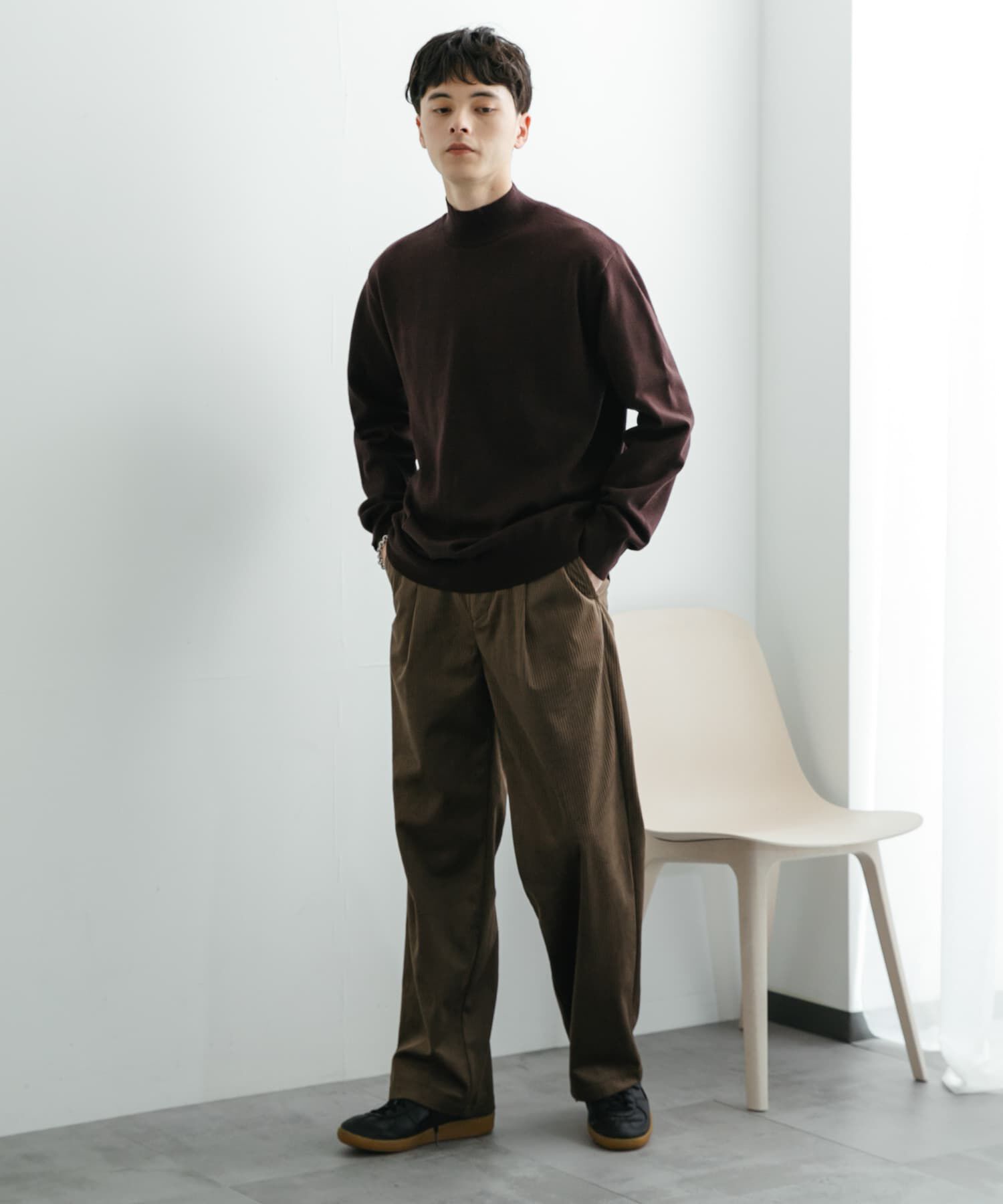 SENSE OF PLACE by URBAN RESEARCH「ストレッチモックネックニット」|ニット・セーター|