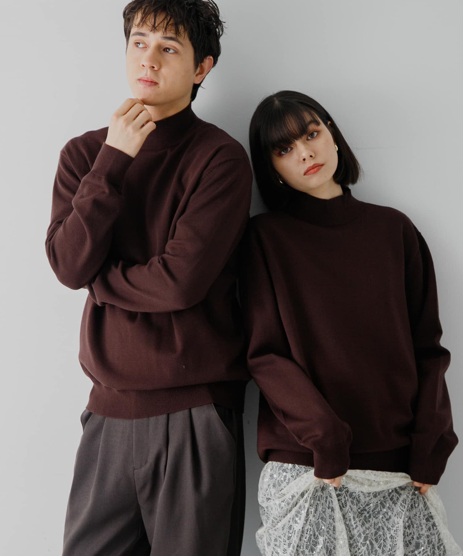 SENSE OF PLACE by URBAN RESEARCH「ストレッチモックネックニット」|ニット・セーター|