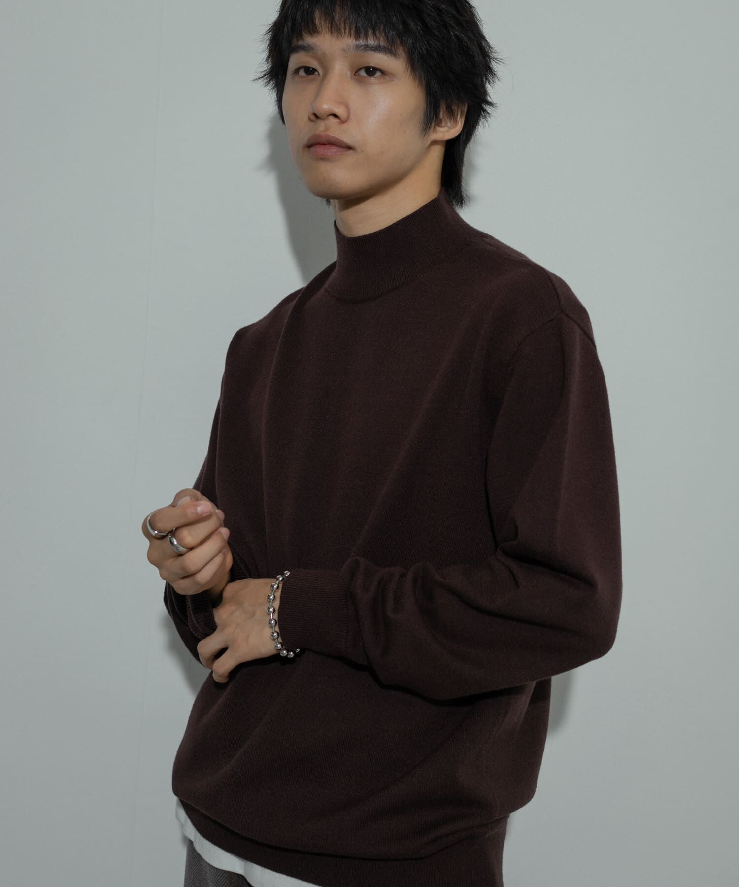 SENSE OF PLACE by URBAN RESEARCH「ストレッチモックネックニット」|ニット・セーター|