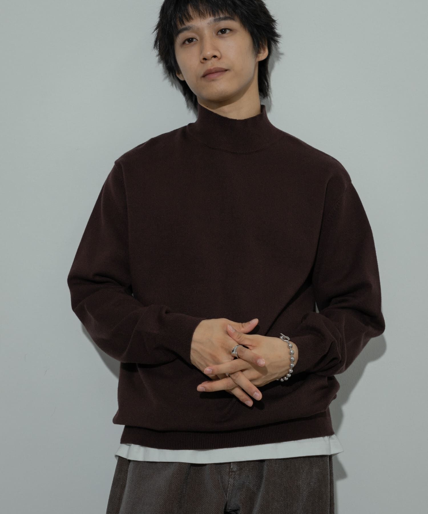 SENSE OF PLACE by URBAN RESEARCH「ストレッチモックネックニット」|ニット・セーター|