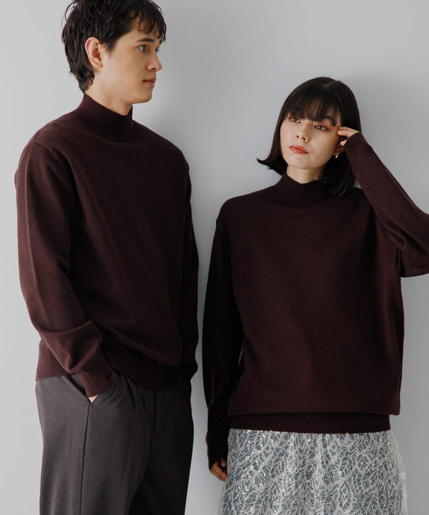 SENSE OF PLACE by URBAN RESEARCH「ストレッチモックネックニット」|ニット・セーター|