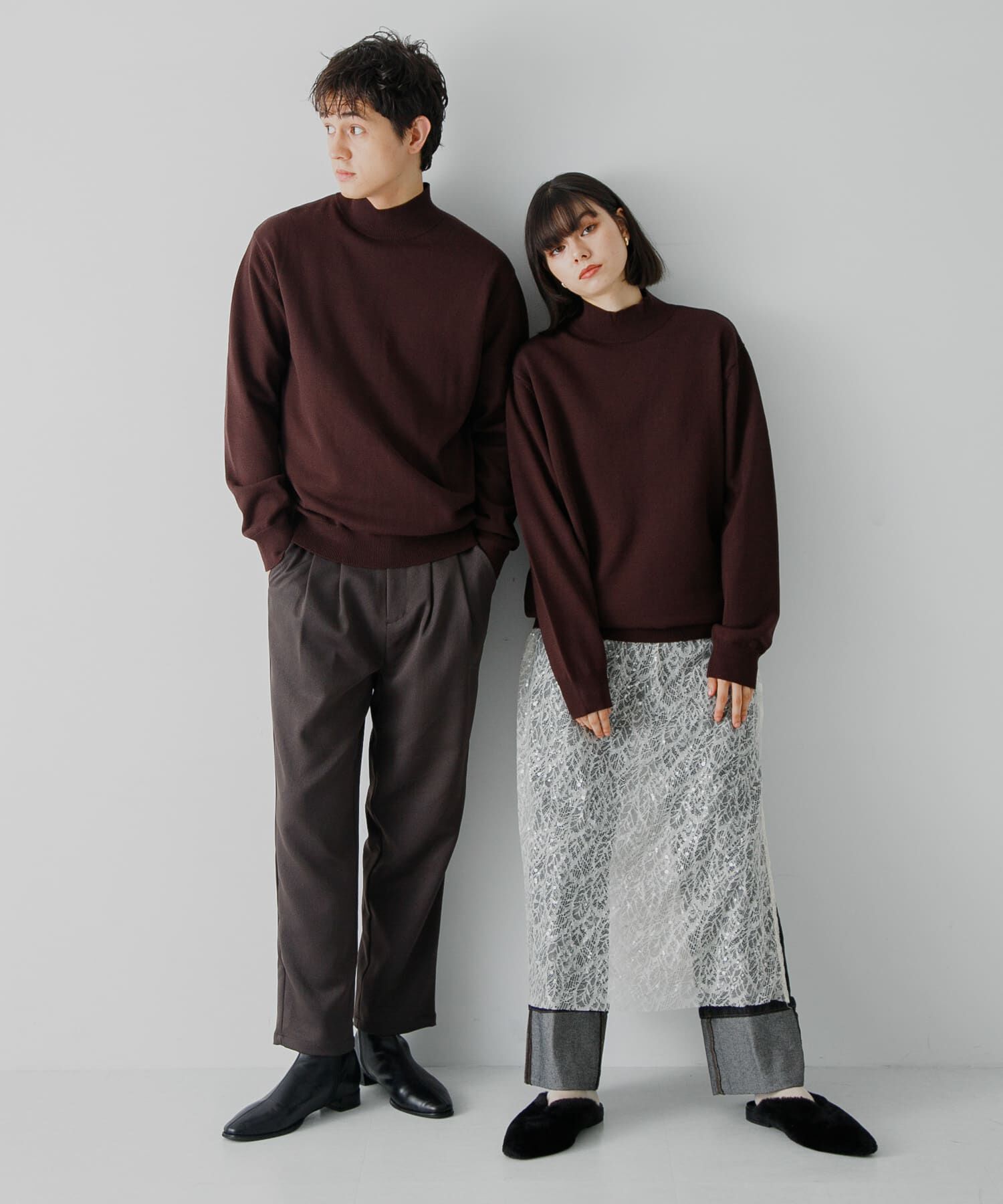 SENSE OF PLACE by URBAN RESEARCH「ストレッチモックネックニット」|ニット・セーター|