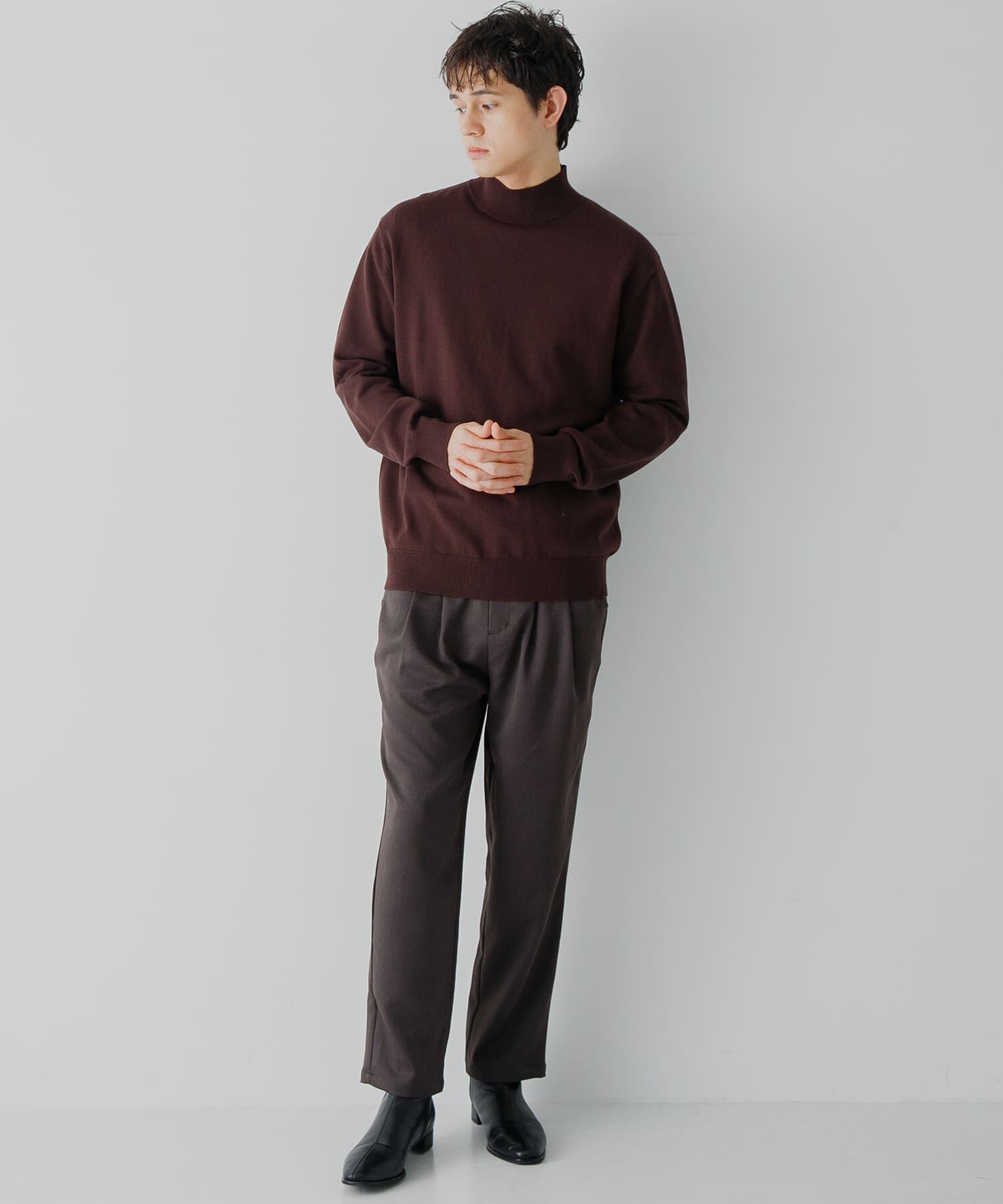 SENSE OF PLACE by URBAN RESEARCH「ストレッチモックネックニット」|ニット・セーター|