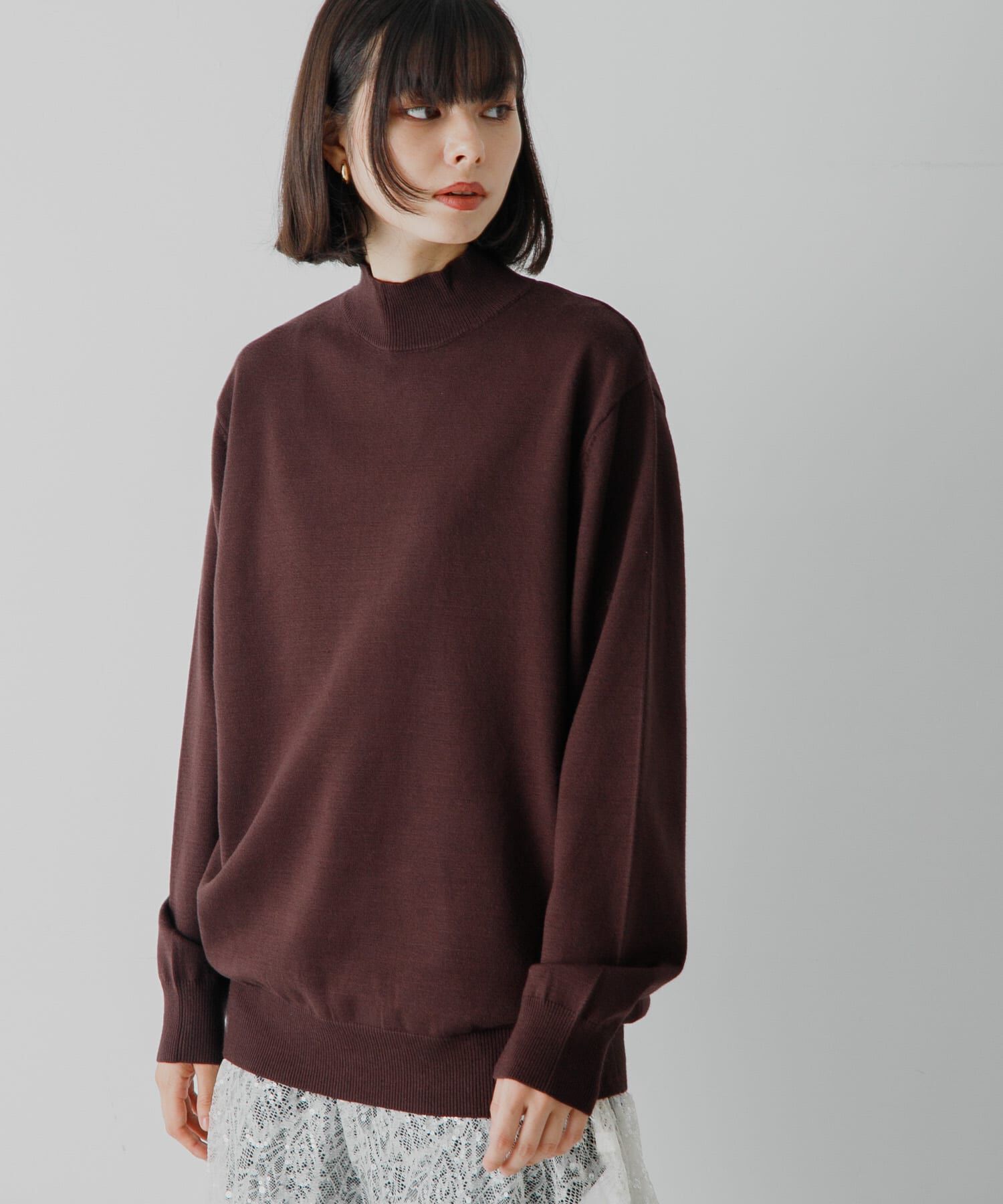 SENSE OF PLACE by URBAN RESEARCH「ストレッチモックネックニット」|ニット・セーター|