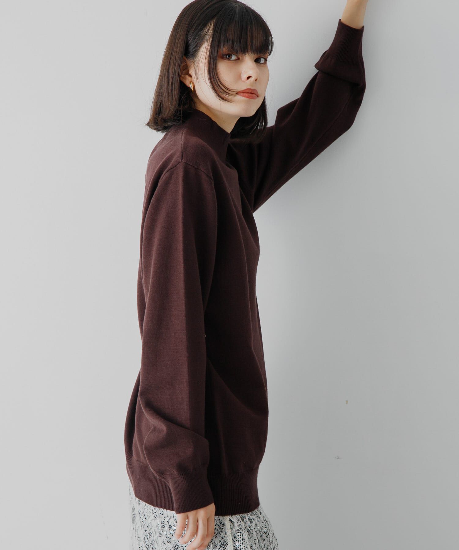 SENSE OF PLACE by URBAN RESEARCH「ストレッチモックネックニット」|ニット・セーター|