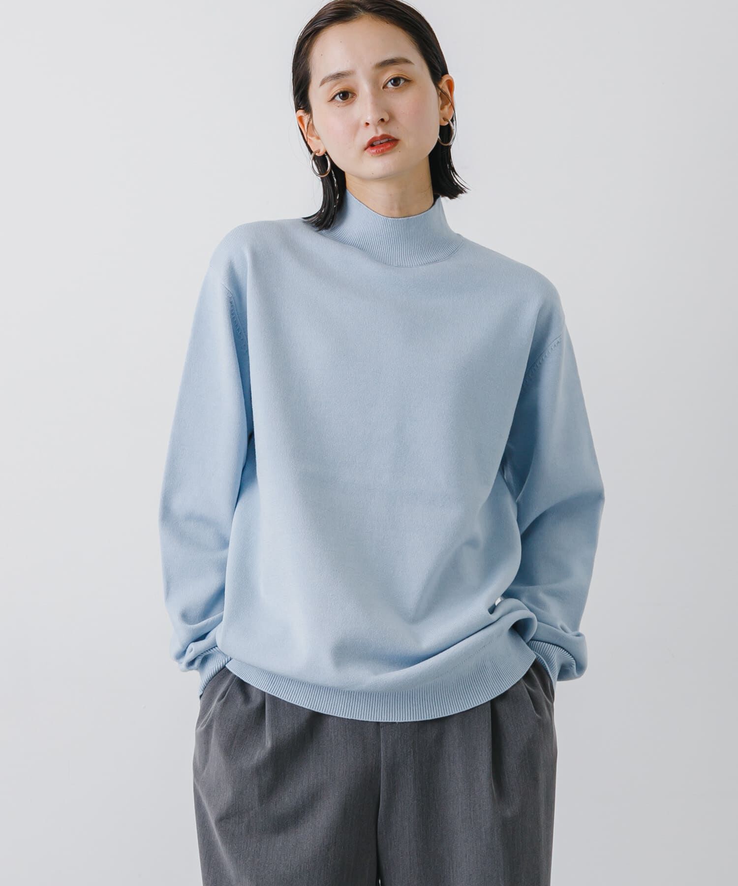 SENSE OF PLACE by URBAN RESEARCH「ストレッチモックネックニット」|ニット・セーター|