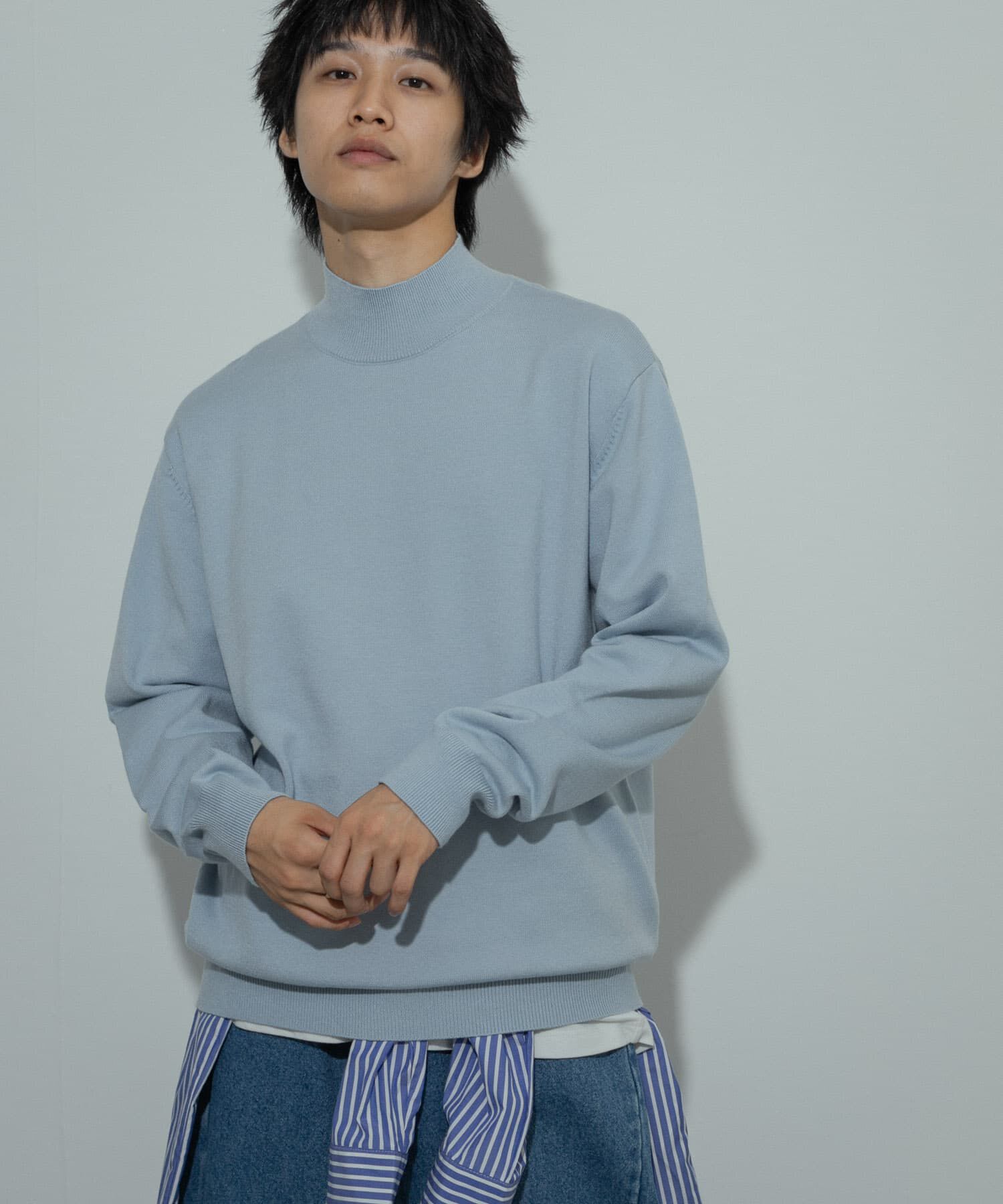 SENSE OF PLACE by URBAN RESEARCH「ストレッチモックネックニット」|ニット・セーター|