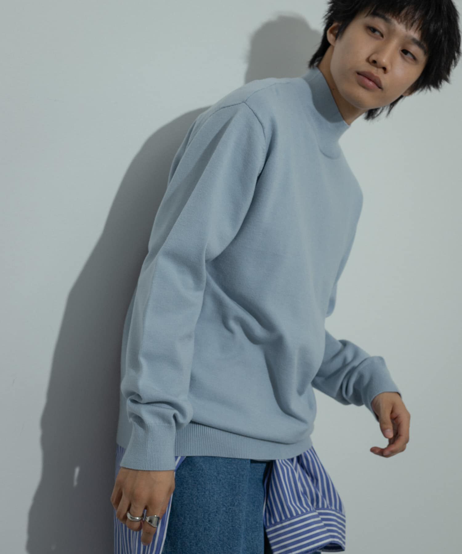 SENSE OF PLACE by URBAN RESEARCH「ストレッチモックネックニット」|ニット・セーター|