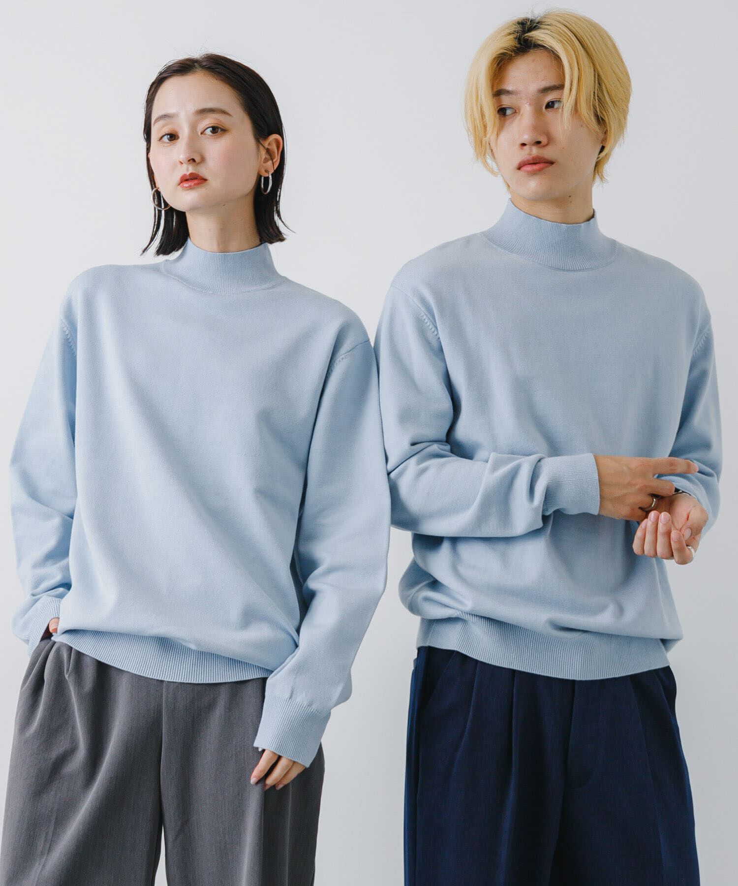 SENSE OF PLACE by URBAN RESEARCH「ストレッチモックネックニット」|ニット・セーター|