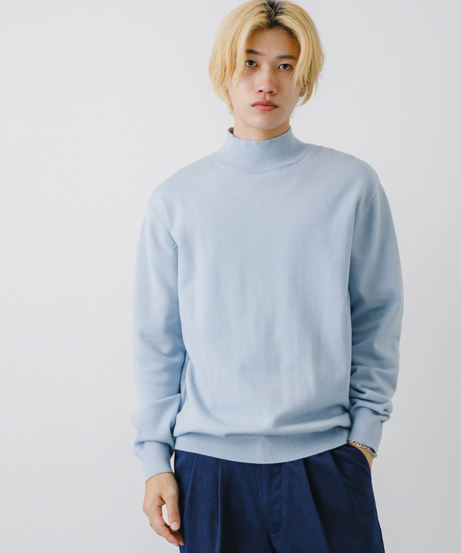 SENSE OF PLACE by URBAN RESEARCH「ストレッチモックネックニット」|ニット・セーター|