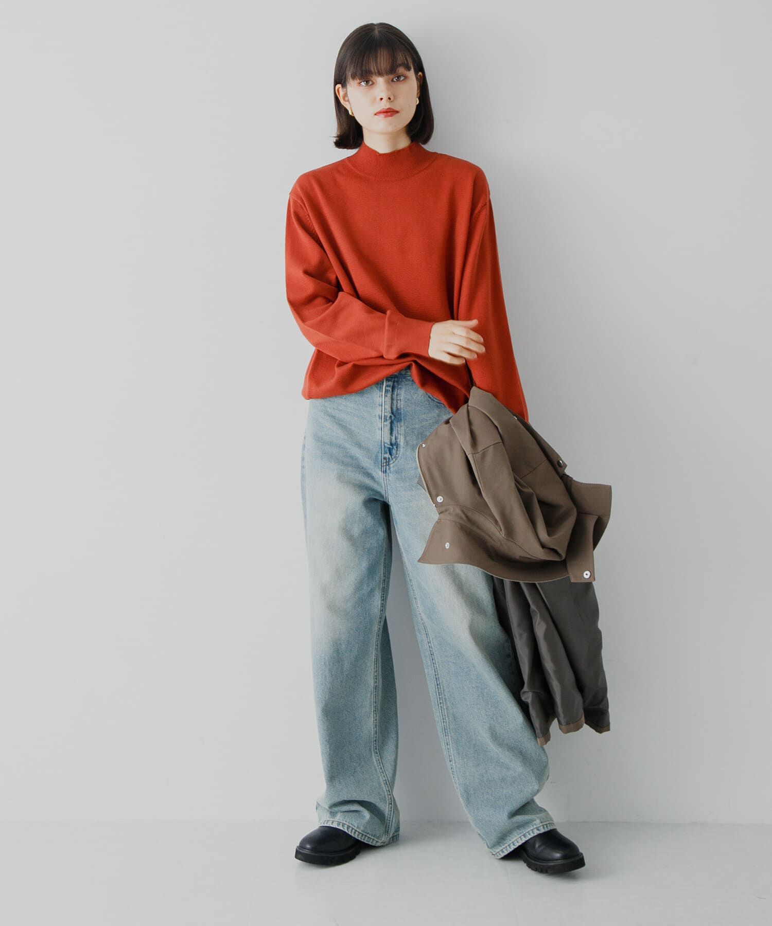 SENSE OF PLACE by URBAN RESEARCH「ストレッチモックネックニット」|ニット・セーター|