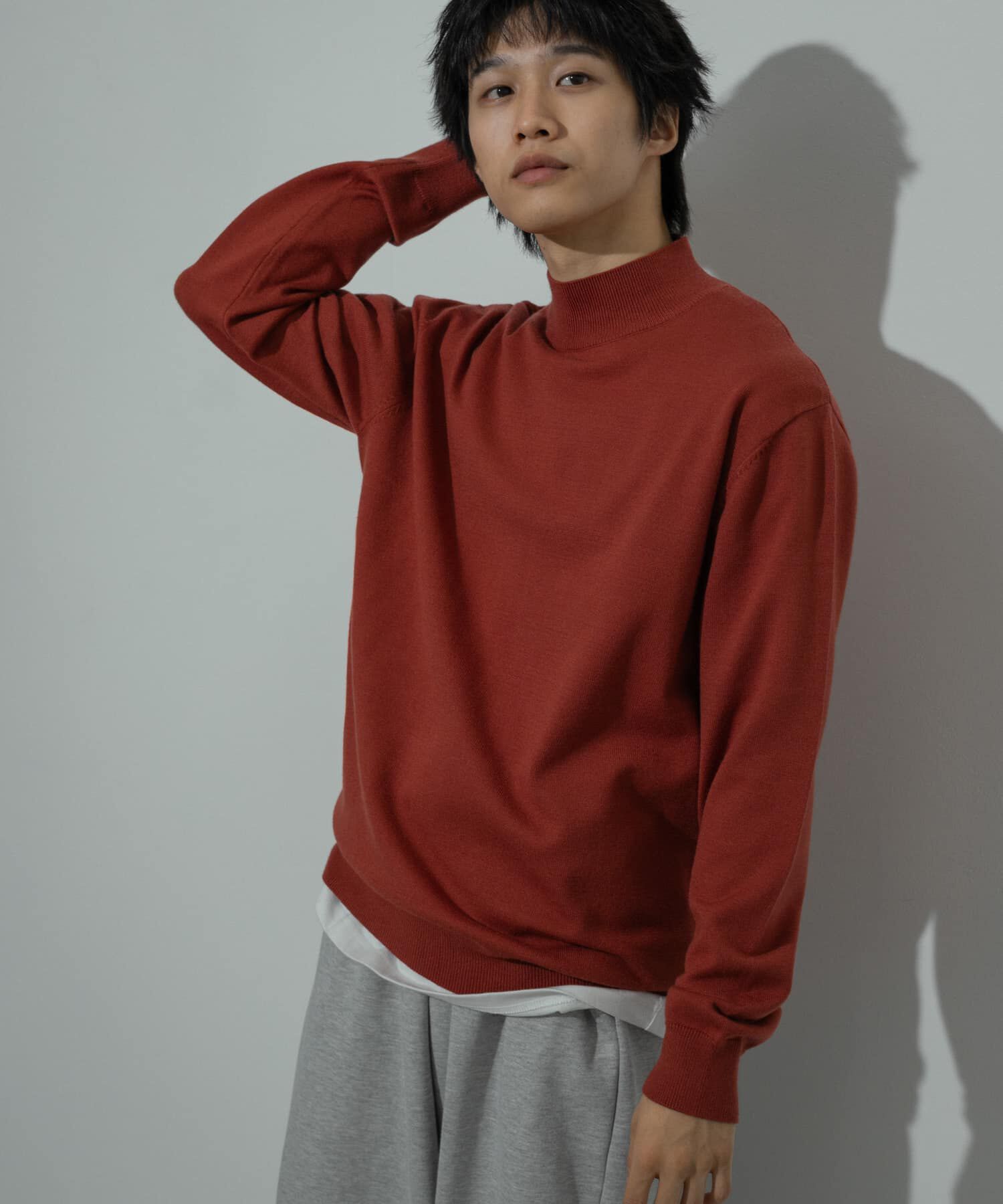 SENSE OF PLACE by URBAN RESEARCH「ストレッチモックネックニット」|ニット・セーター|