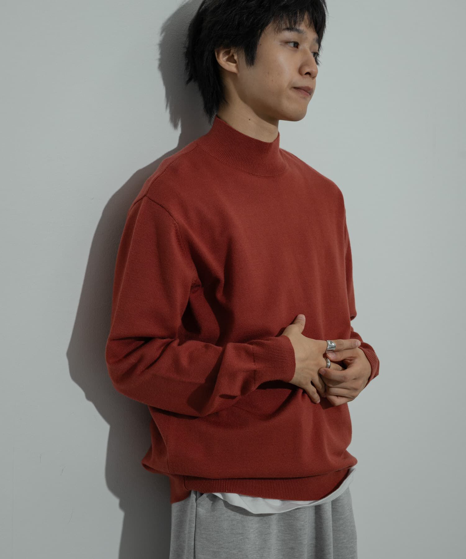 SENSE OF PLACE by URBAN RESEARCH「ストレッチモックネックニット」|ニット・セーター|