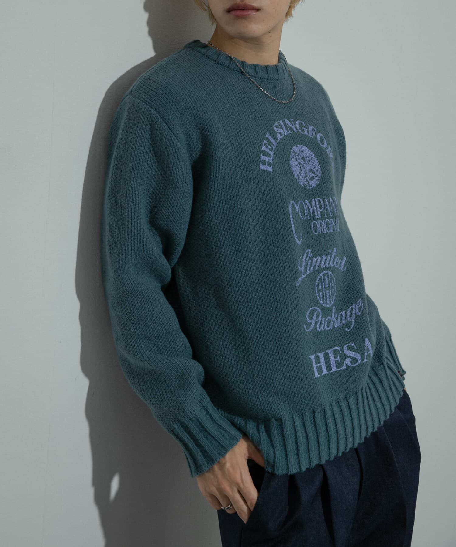 SENSE OF PLACE by URBAN RESEARCH「『洗濯可』グラフィックプリントニット」|ニット・セーター|