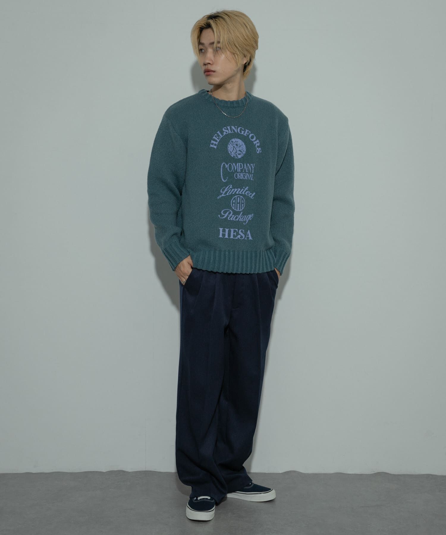 SENSE OF PLACE by URBAN RESEARCH「『洗濯可』グラフィックプリントニット」|ニット・セーター|