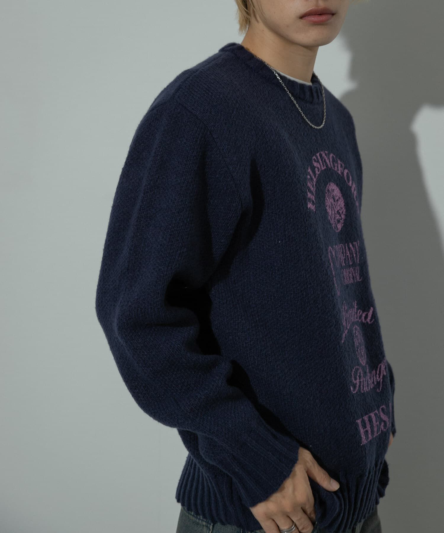 SENSE OF PLACE by URBAN RESEARCH「『洗濯可』グラフィックプリントニット」|ニット・セーター|