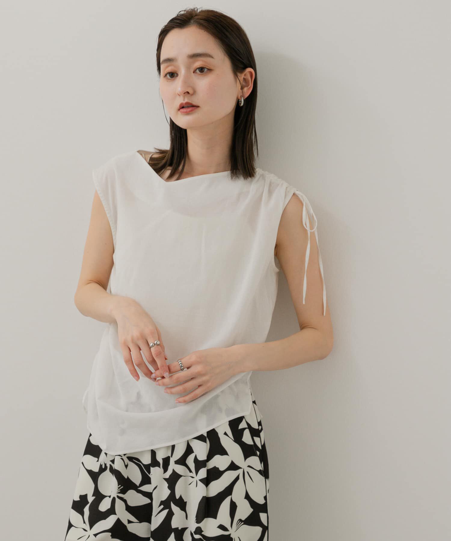 SENSE OF PLACE by URBAN RESEARCH「アシンメトリーシャーリングトップ」|シャツ・ブラウス|