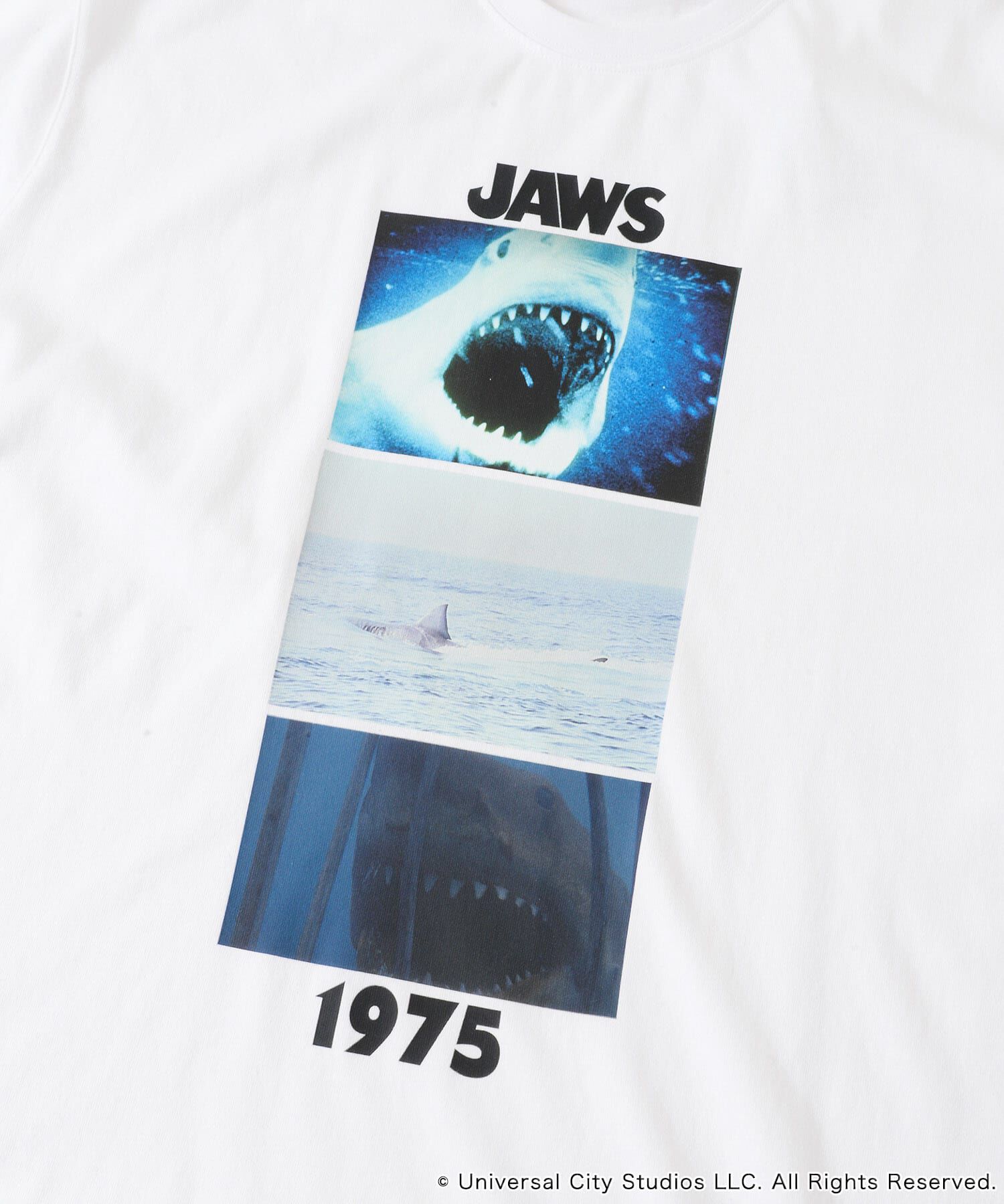SENSE OF PLACE by URBAN RESEARCH「『別注』SENSE OF PLACE&times;JAWS　プリントT-SHIRTS/A」|Tシャツ・カットソー|